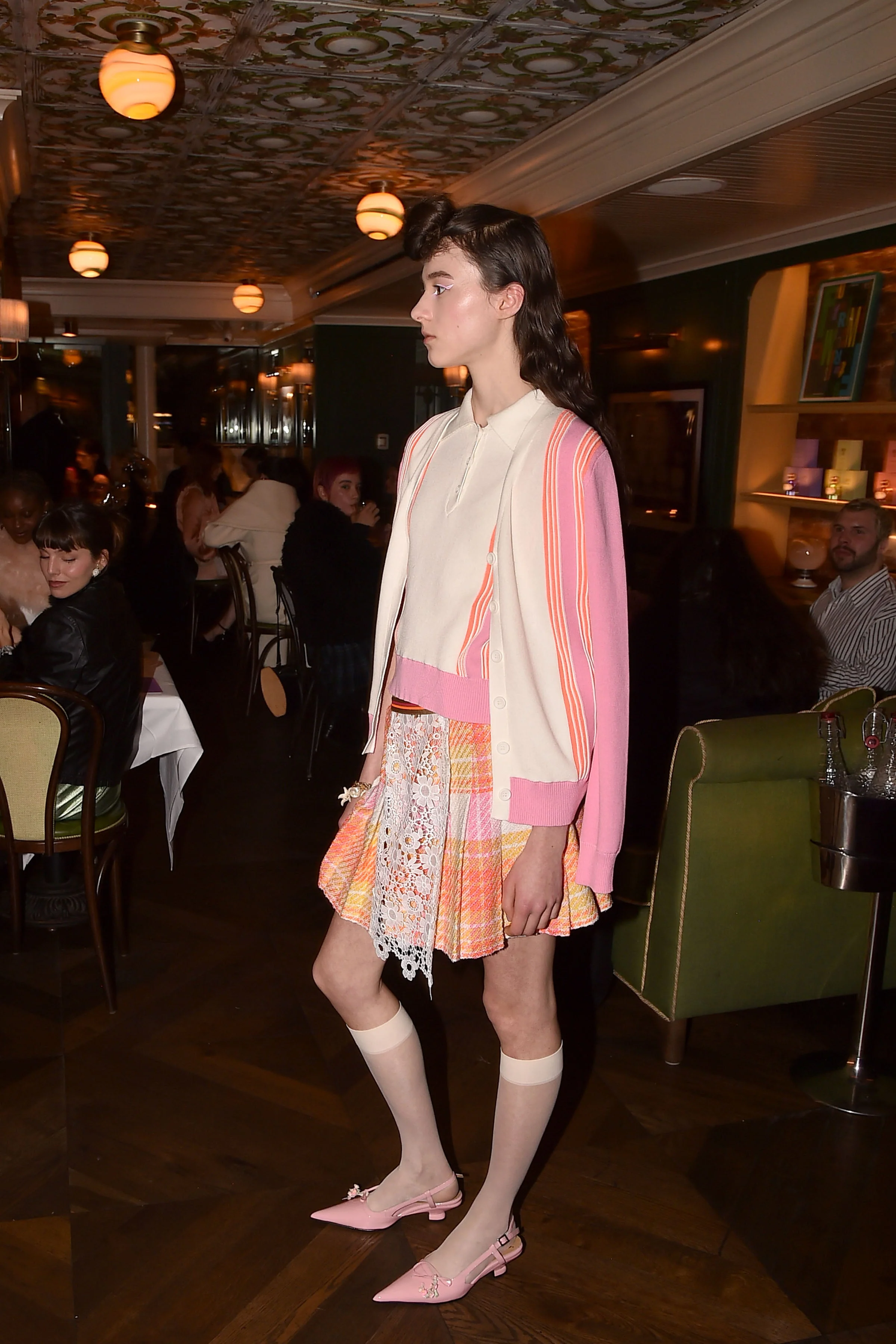Amalfi Knit Cardigan - Pink Multi - Image 10