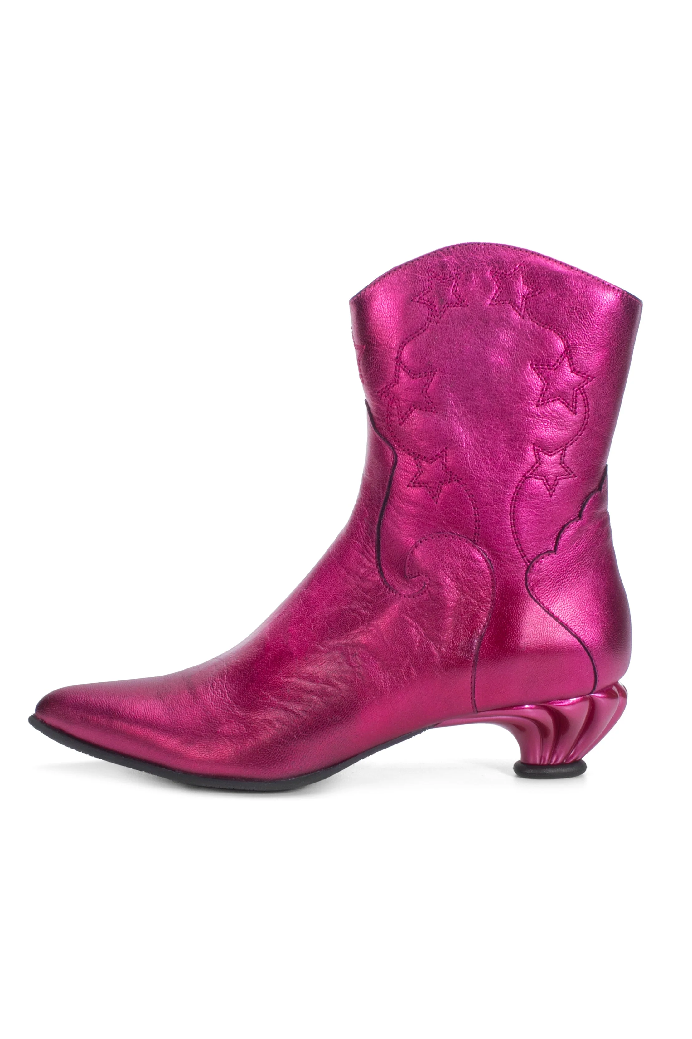 John Fluevog Western Boot - Metallic Azalea - Image 2
