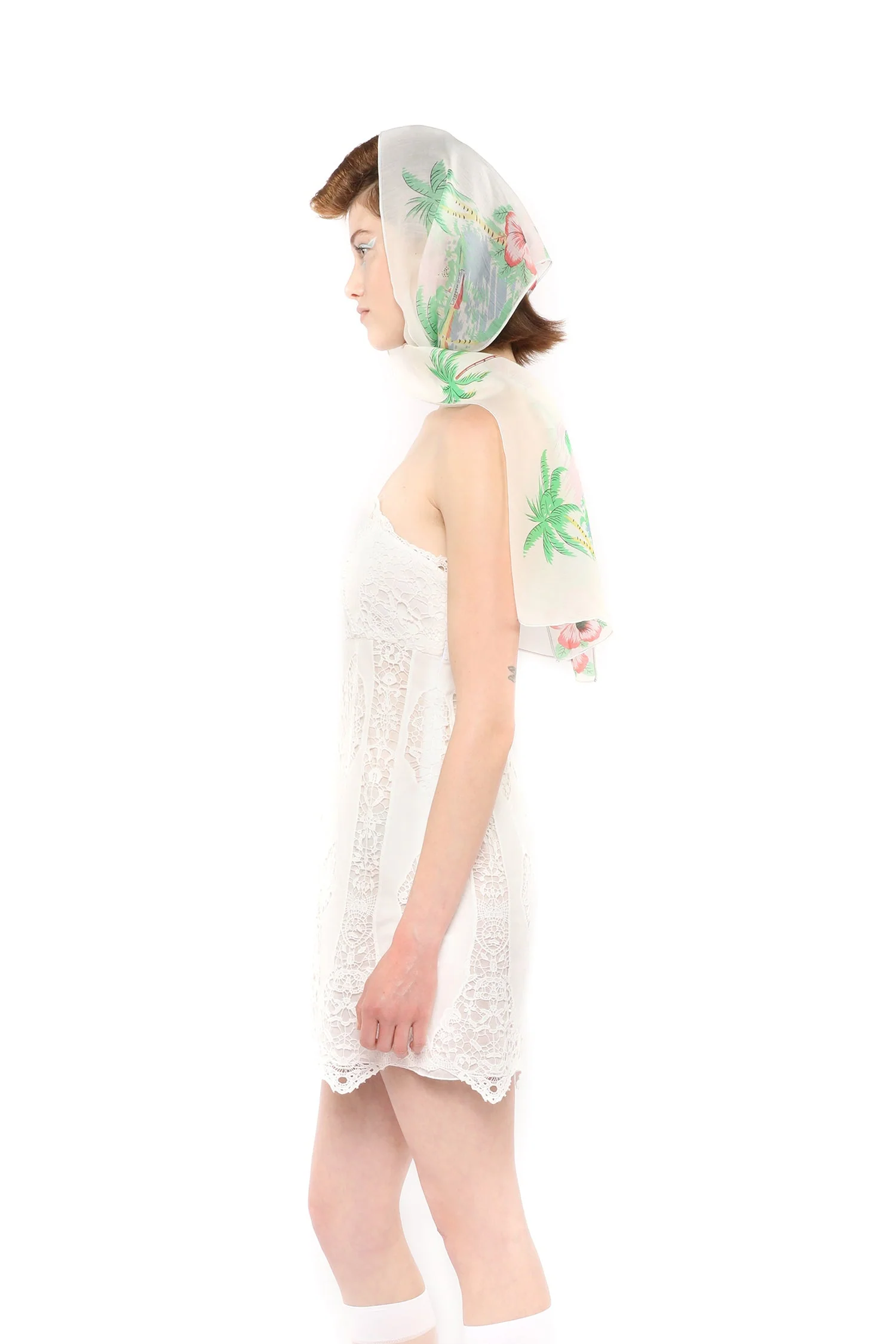 Applique Lace Combo Strapless Dress - Image 3