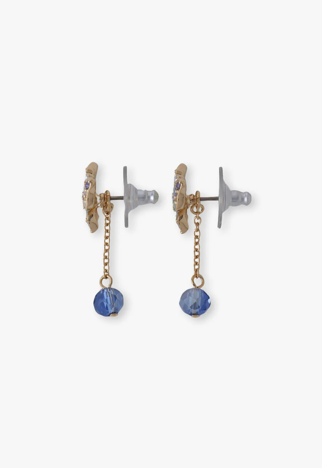 Aqua & Lavender Butterfly Earrings - Image 3