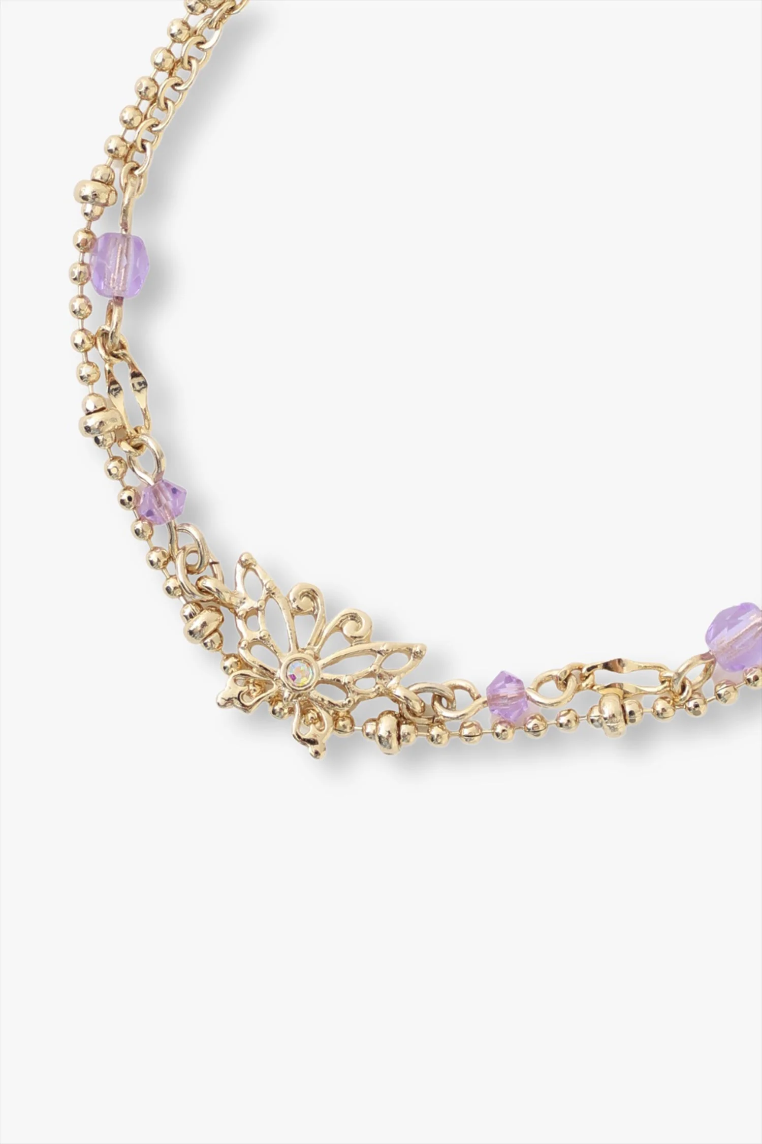 Aquamarine Butterfly Bracelet - Image 3