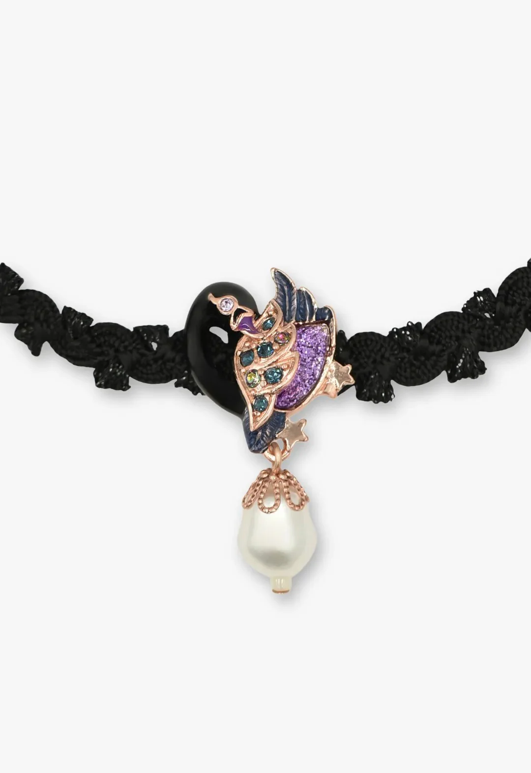 Midnight Swan Pearl Choker - Image 2
