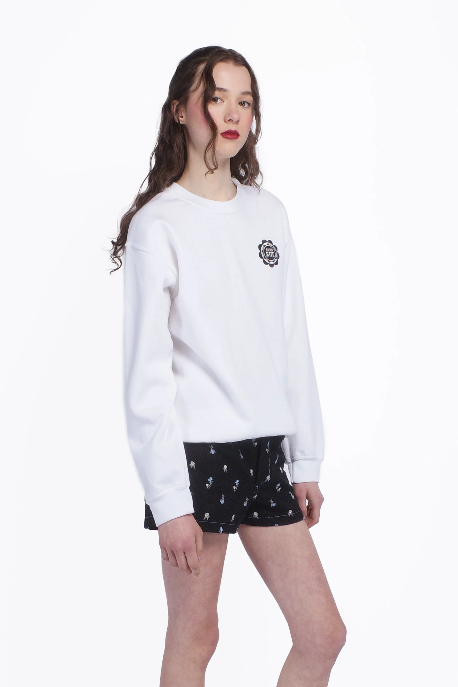 Anna Sui Wings Crew Neck Sweatshirt-White - Image 3