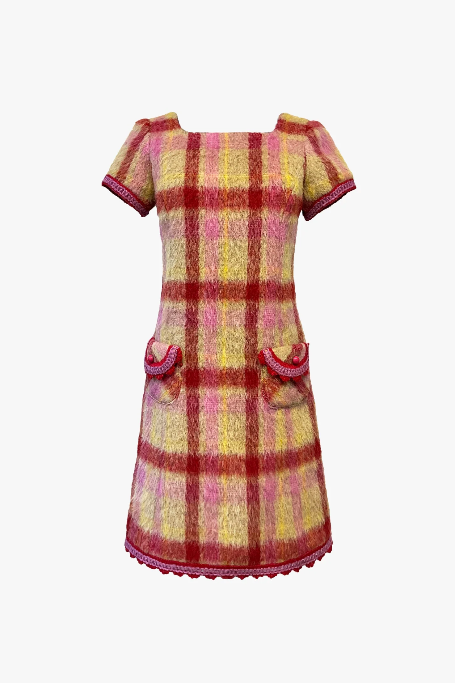 Brushed Plaid Dress