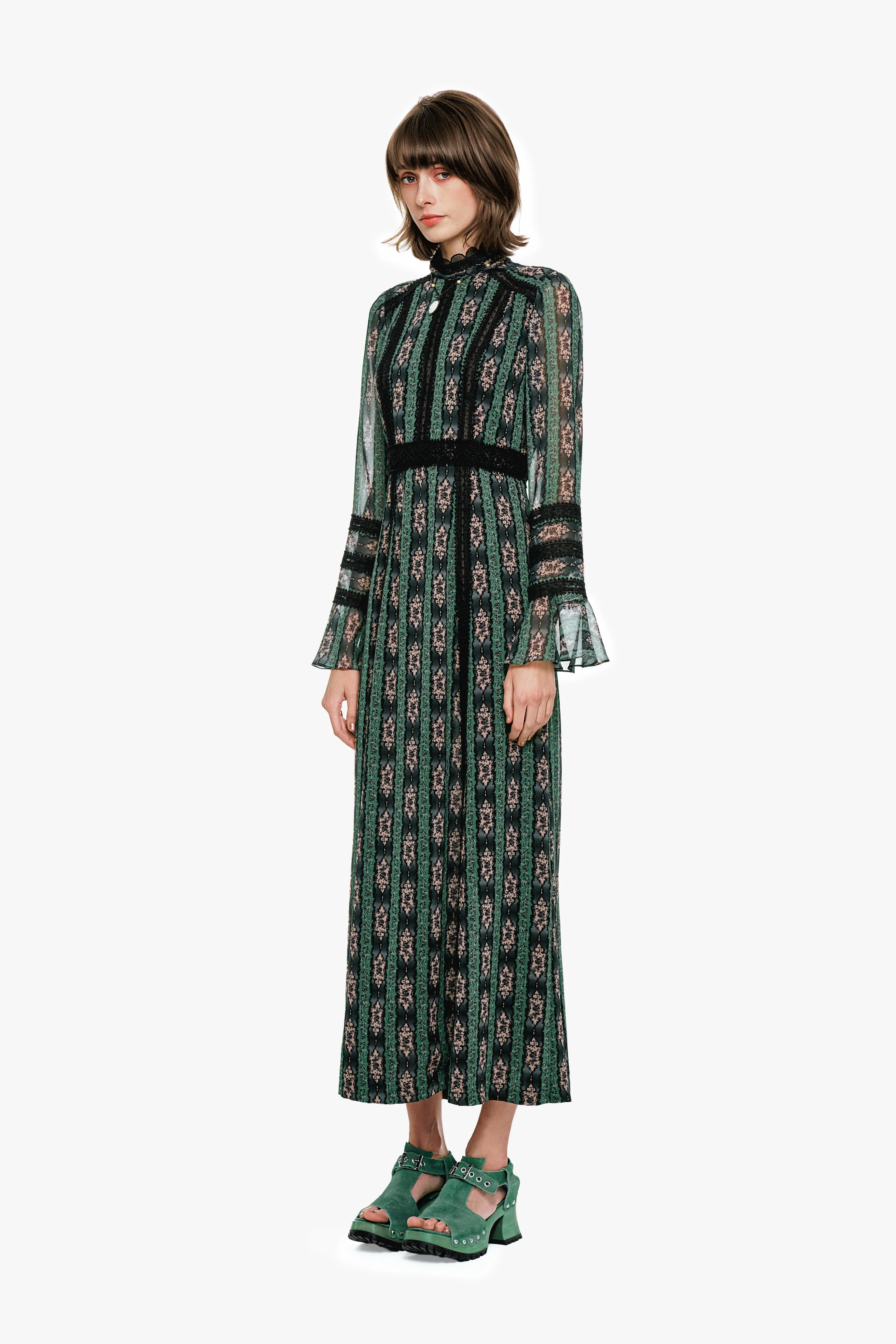 Cameo Stripe Print Maxi Dress - Image 3