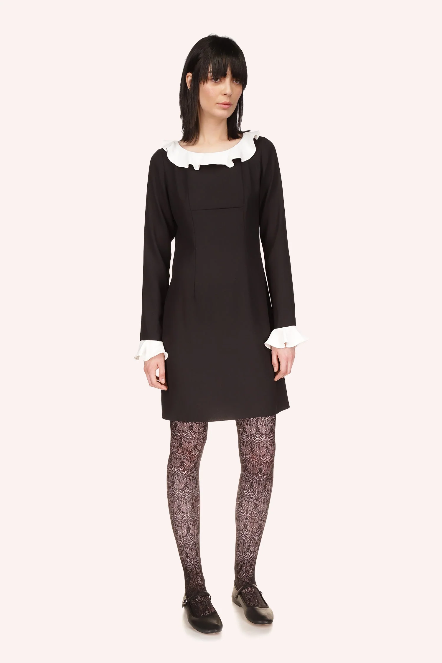 Combo Crepe Dress - Image 4