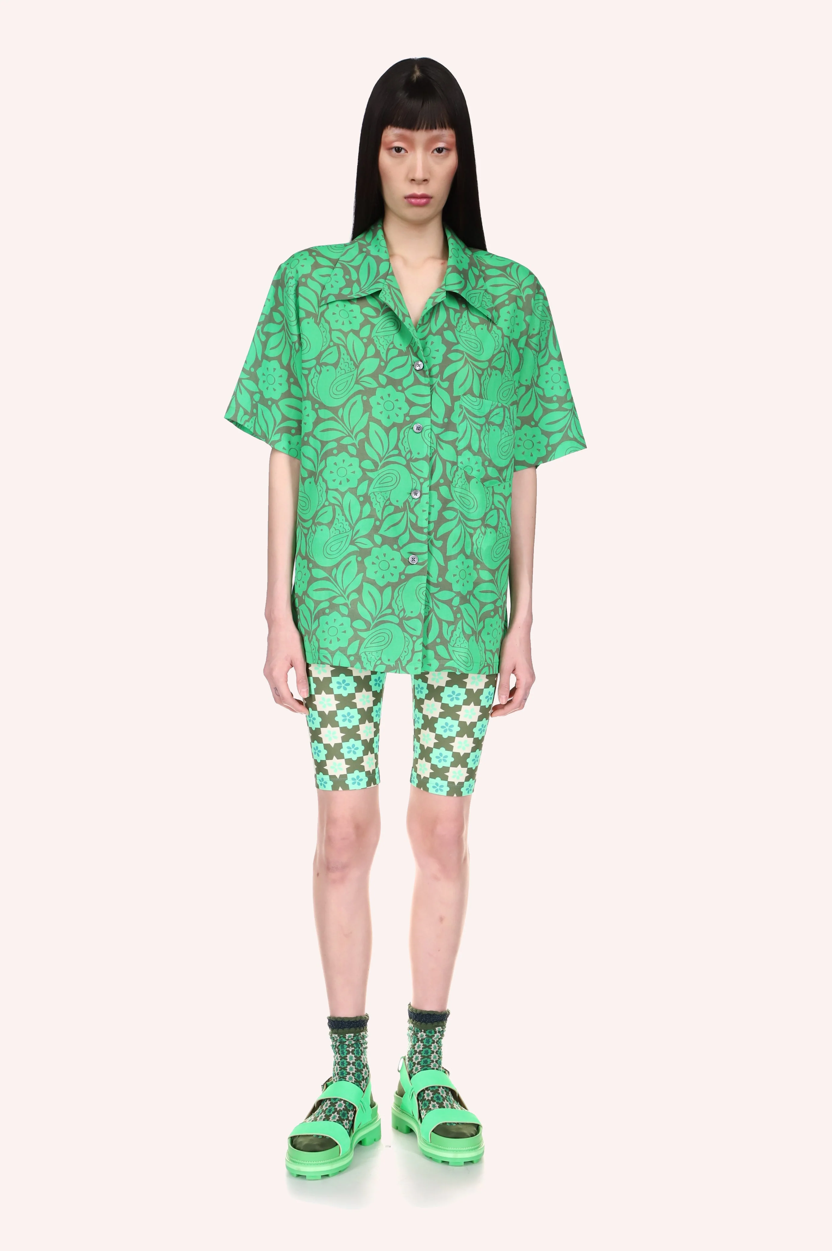 Utopian Gingham Bike Shorts