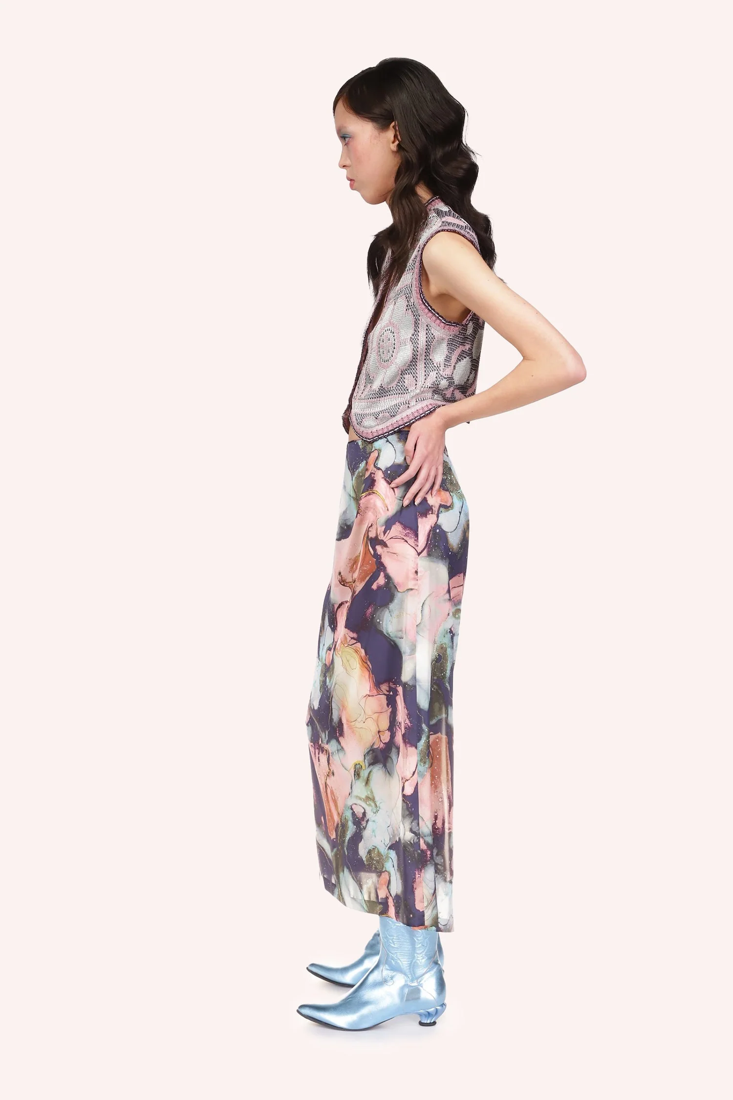 Cosmos Satin Skirt - Image 3
