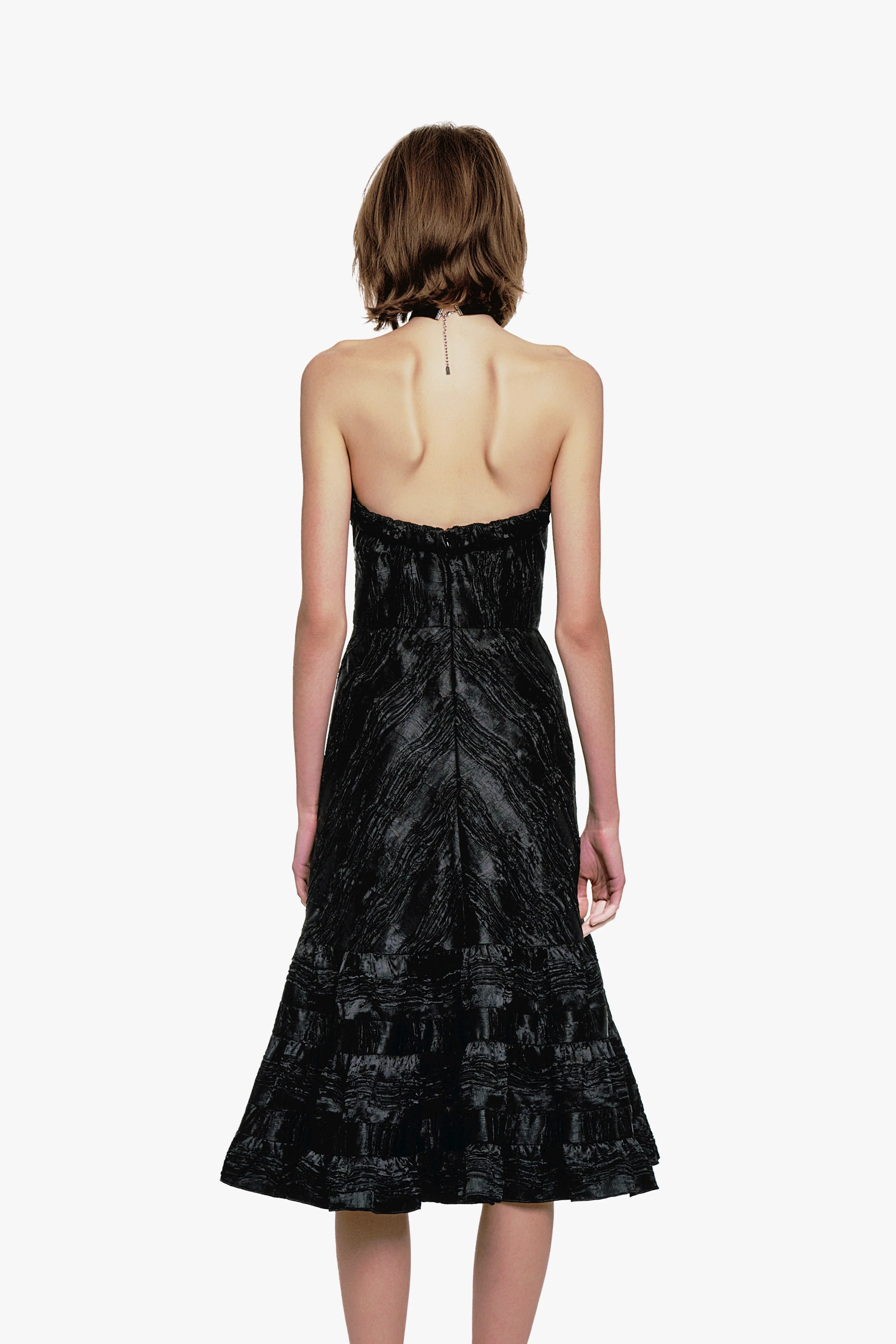 Crushed Satin Sweetheart Dress - Image 5