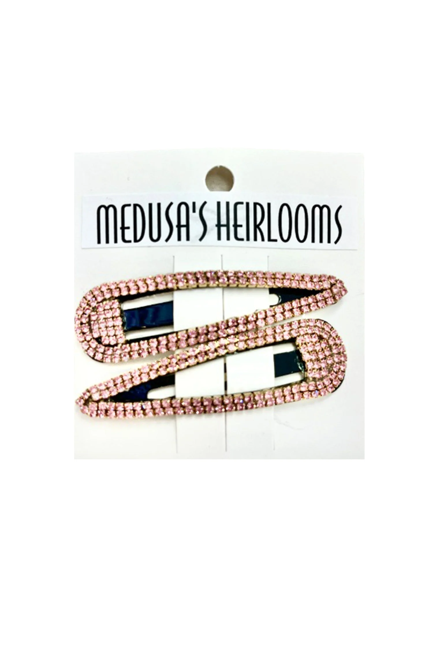 Crystal Snap Clip Pink