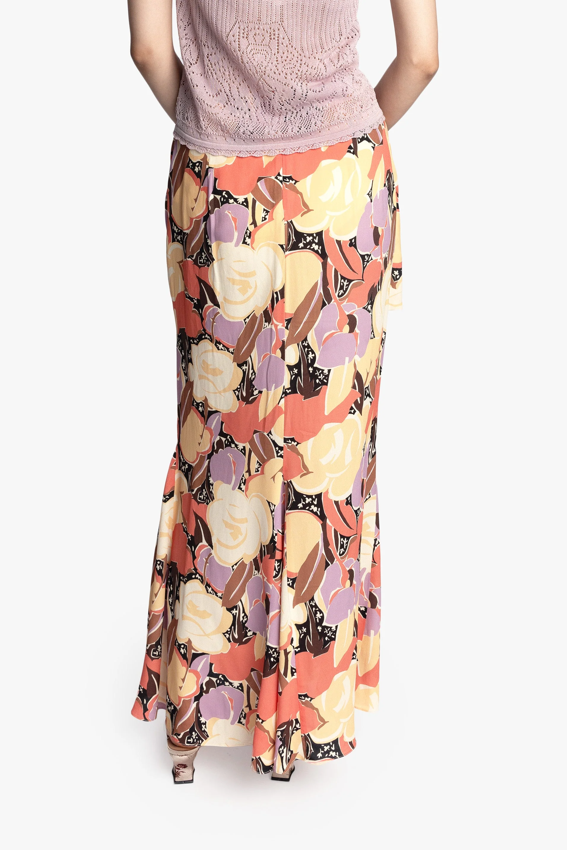 Desert Bloom Crepe Skirt - Image 4