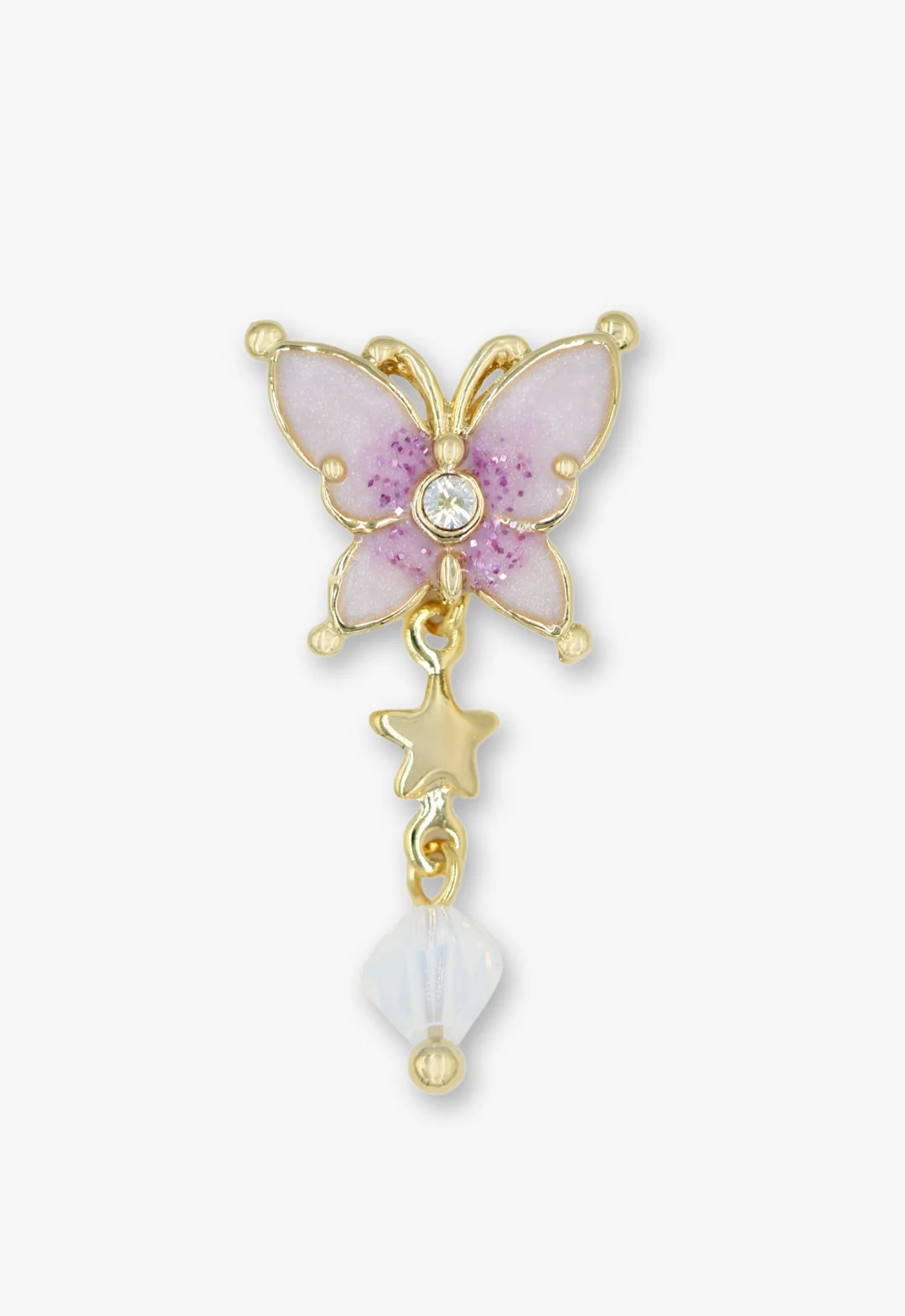 Twilight Butterfly Drop Earrings - Gold - Image 3