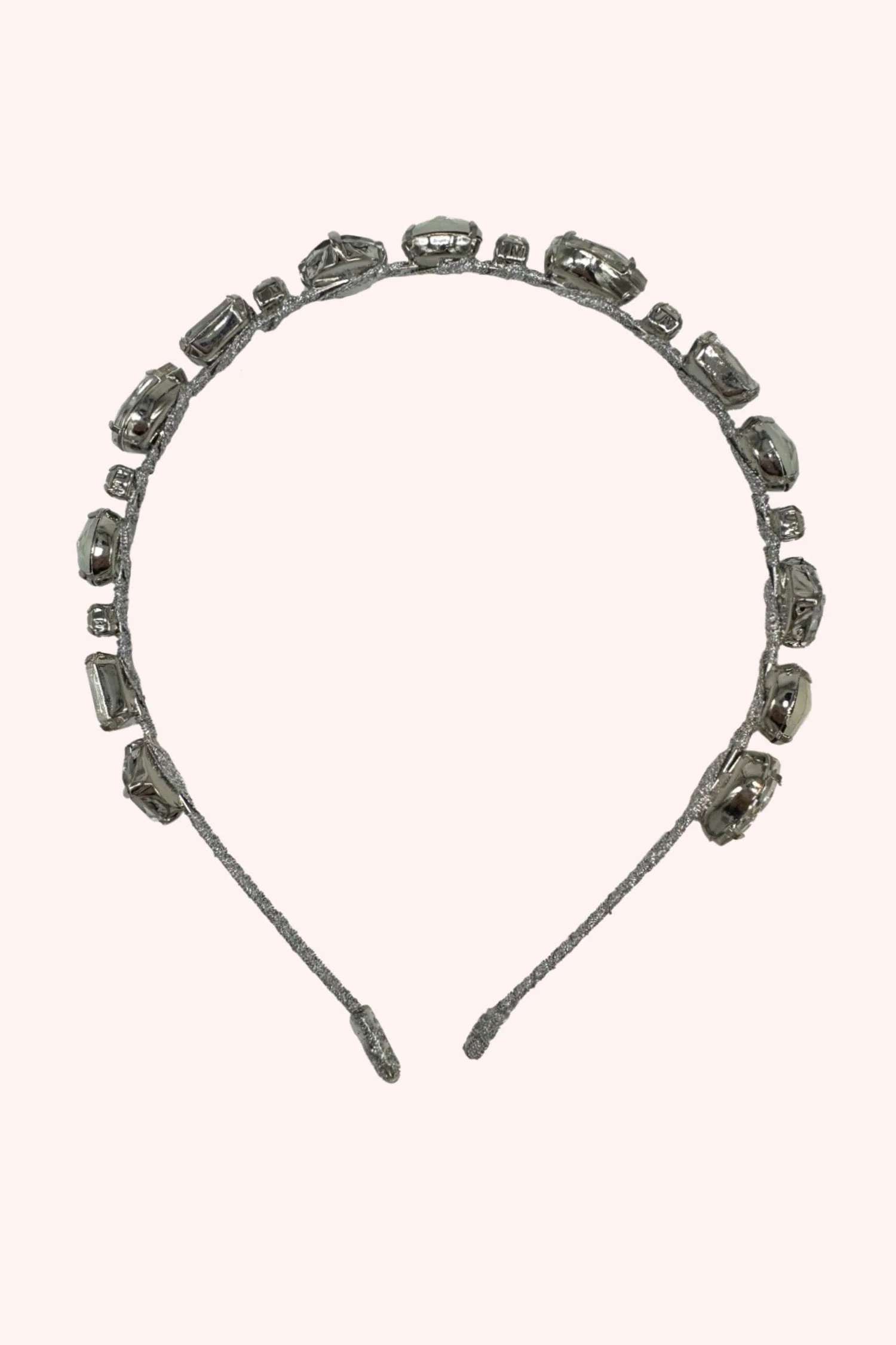 Enchanted Crystals Headband Silver
