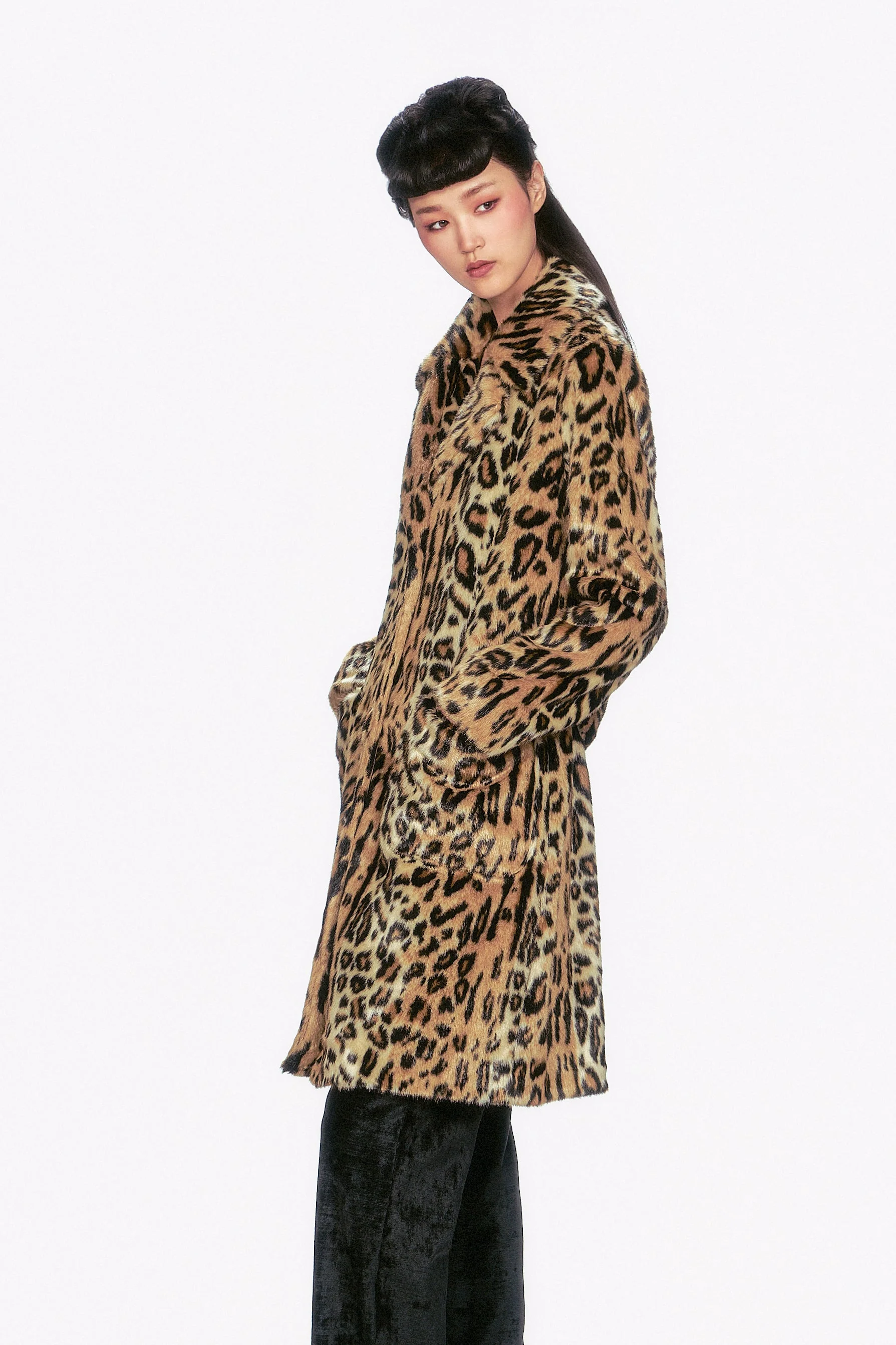 Faux Leopard Coat - Image 3