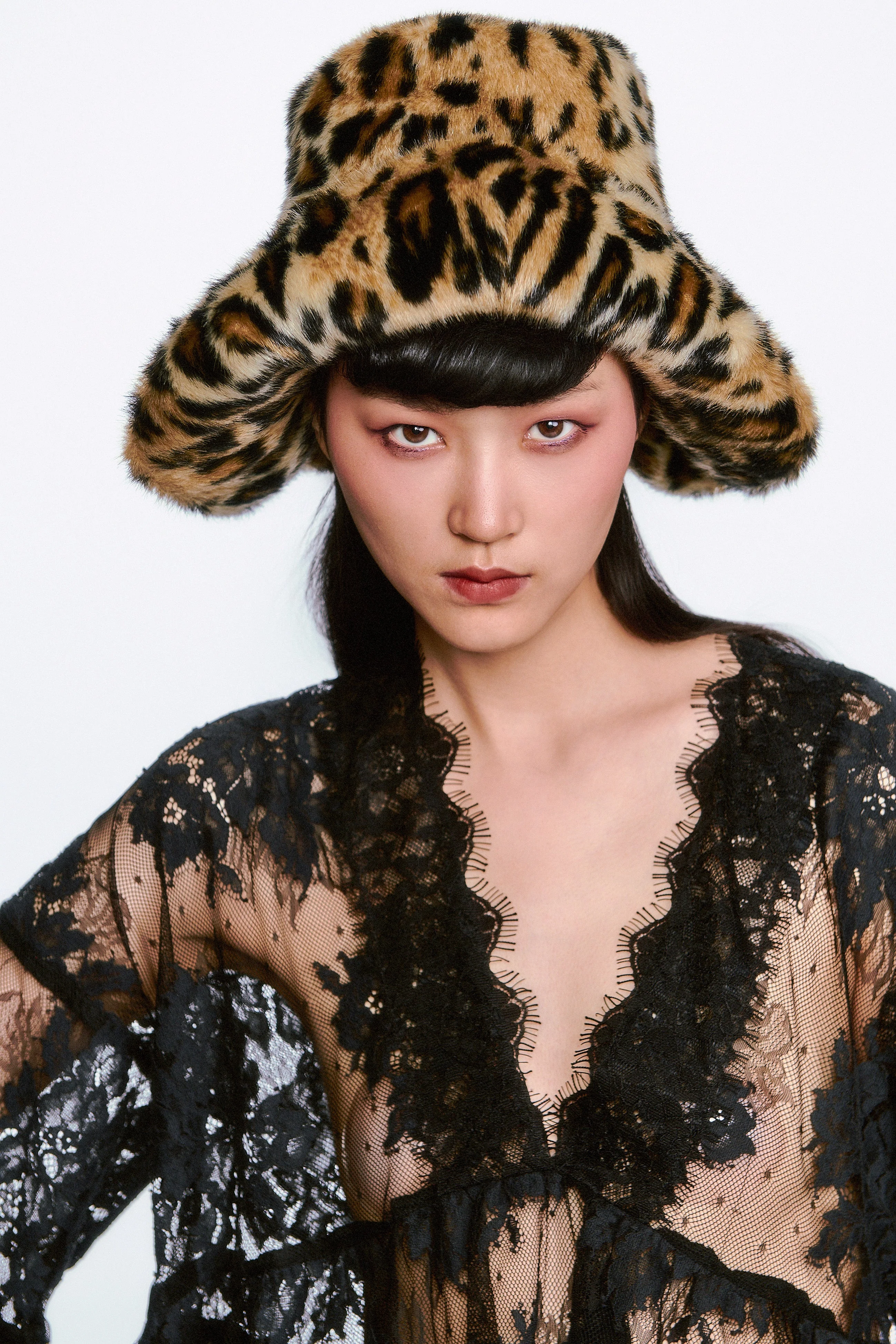 Faux Leopard Hat - Image 2