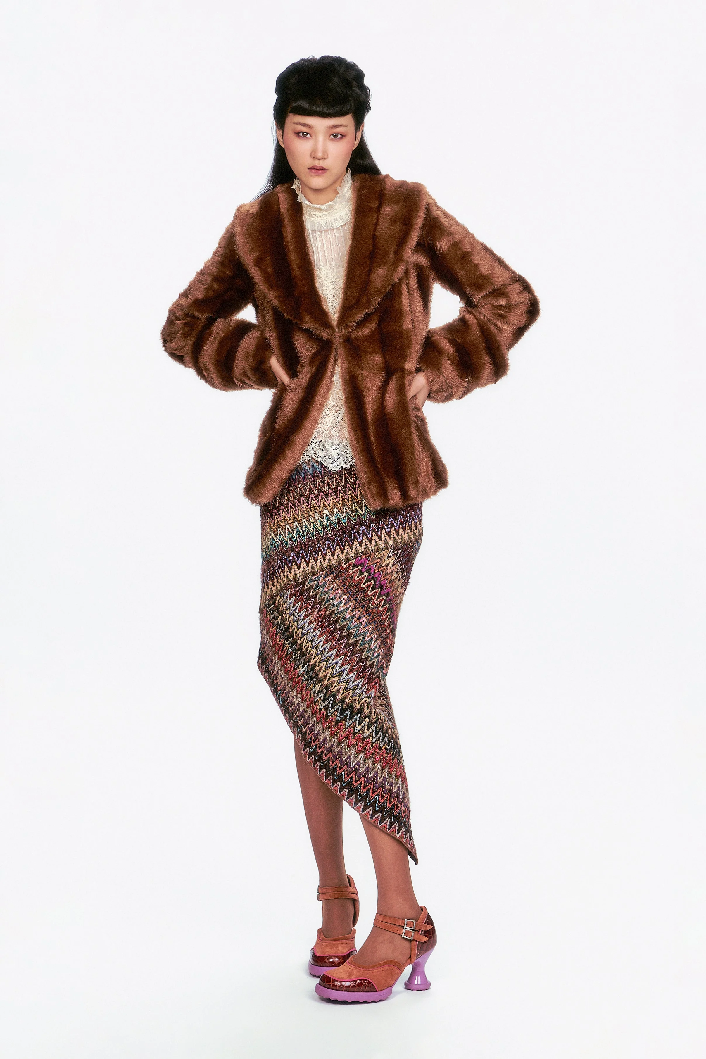 Faux Mink Swing Coat - Image 7