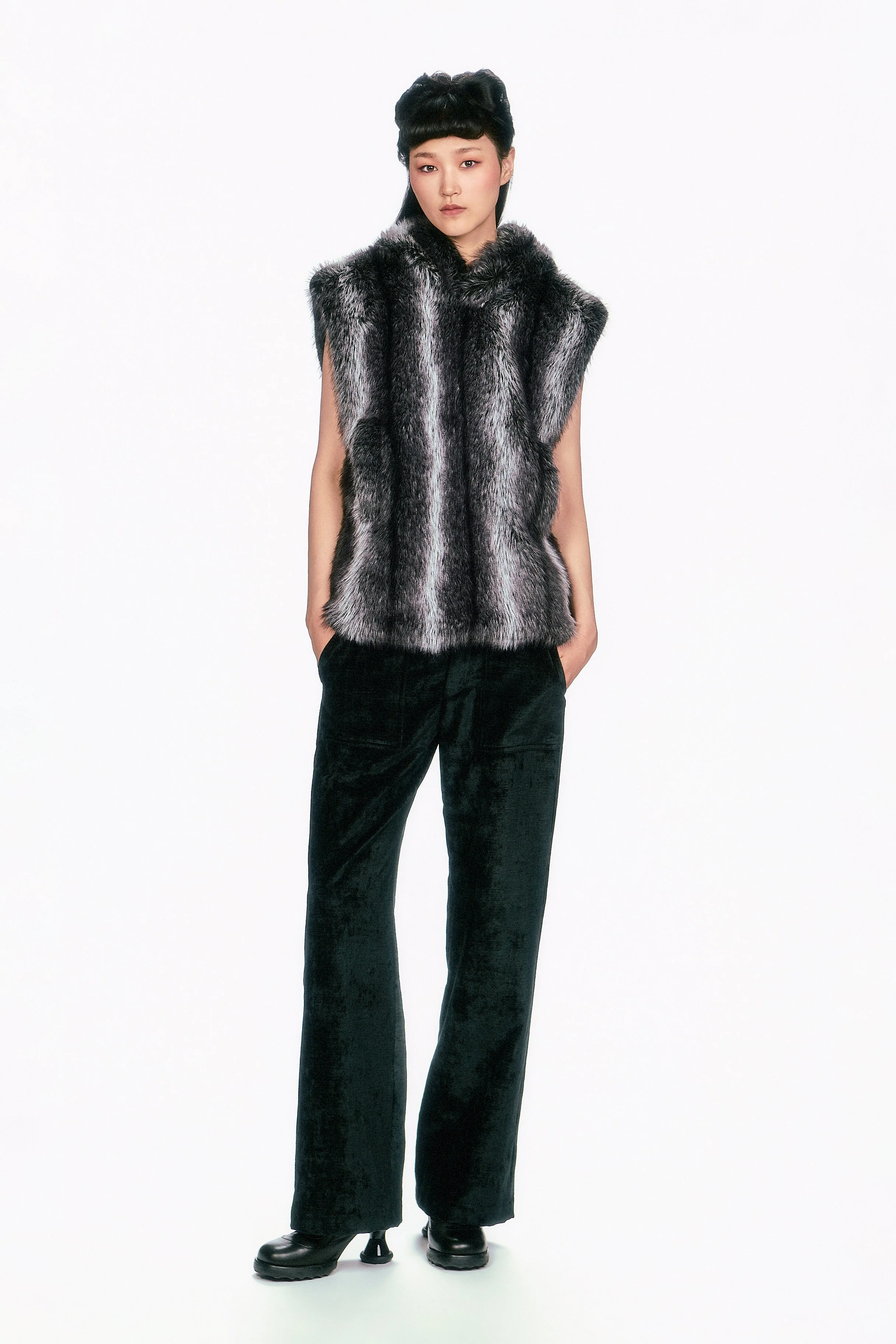 Faux Silver Fox Hoodie - Image 3