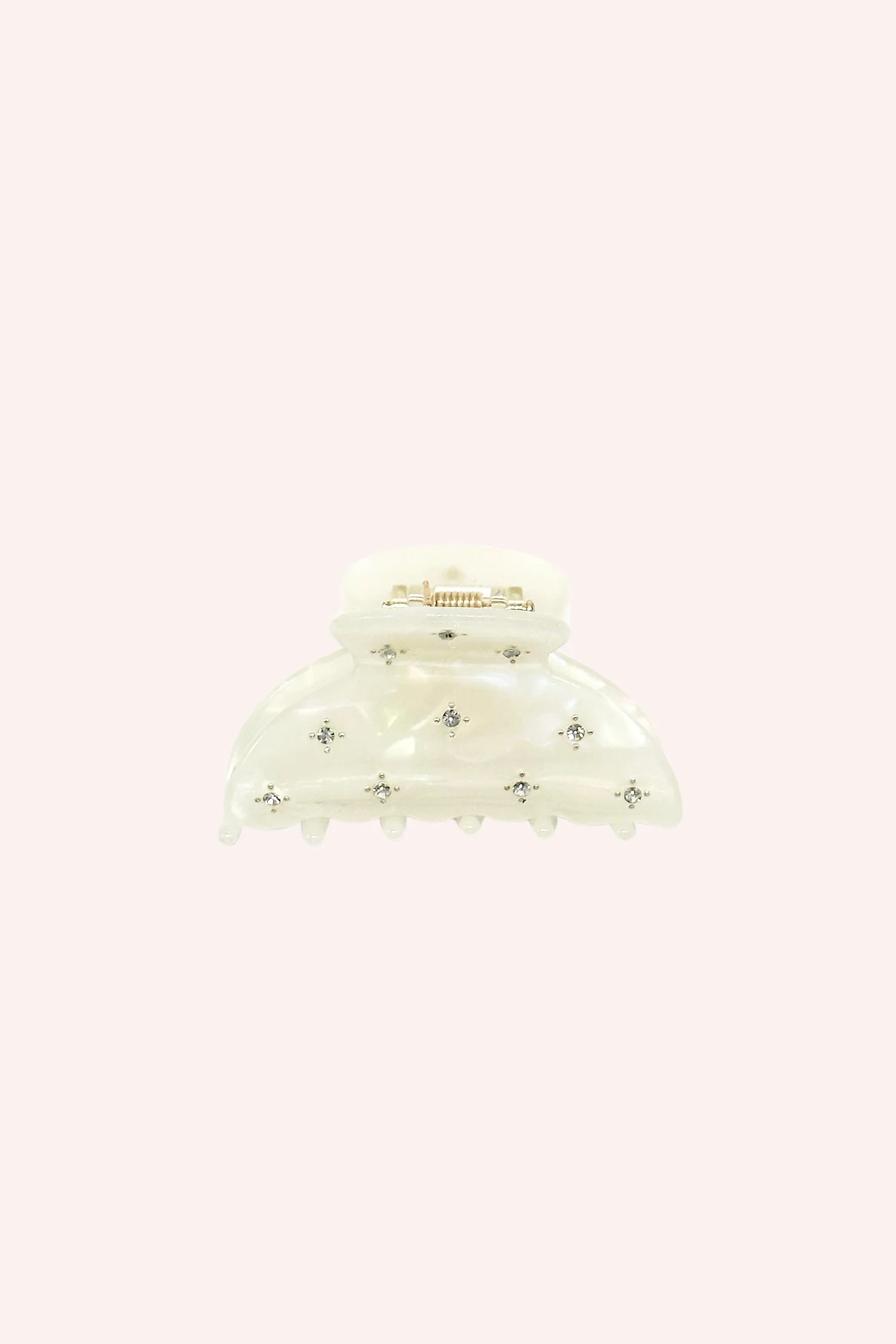 Pearl Medium Pastel Crystal Jaw Clip