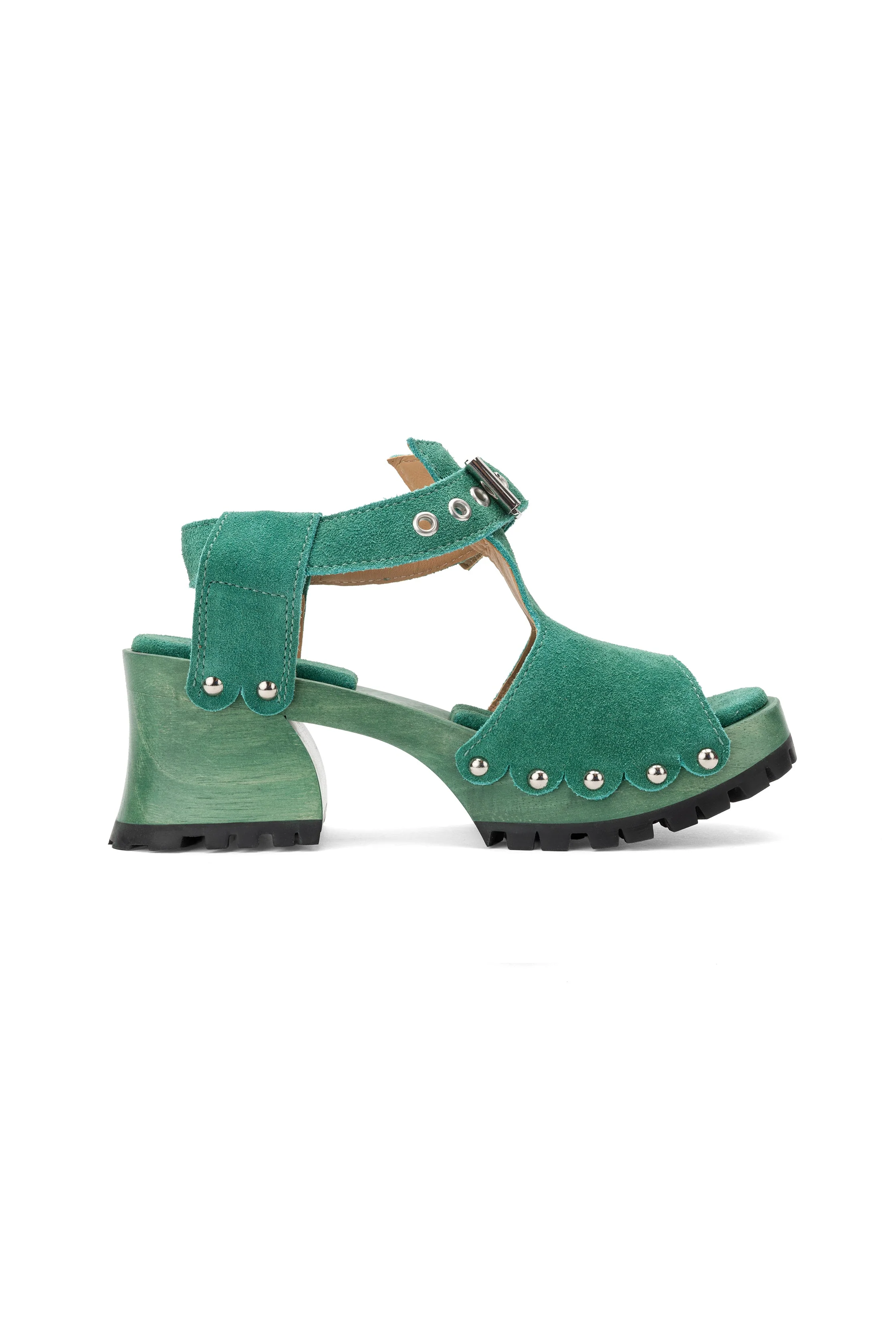 John Fluevog x Anna Sui Clog Sandals - Green - Image 2