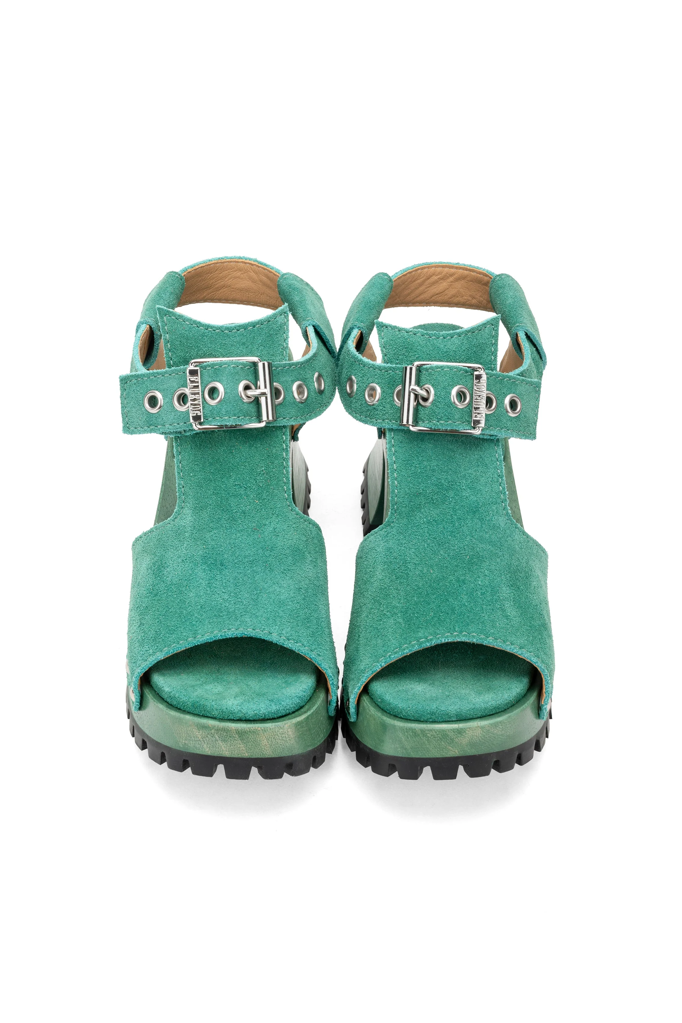 John Fluevog x Anna Sui Clog Sandals - Green - Image 3