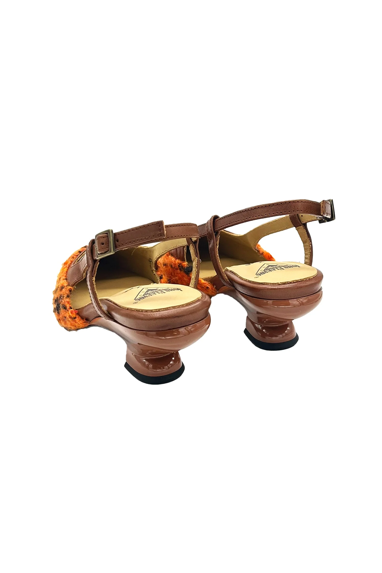 John Fluevog x Anna Sui Marmalade Tweed Slingback - Image 4