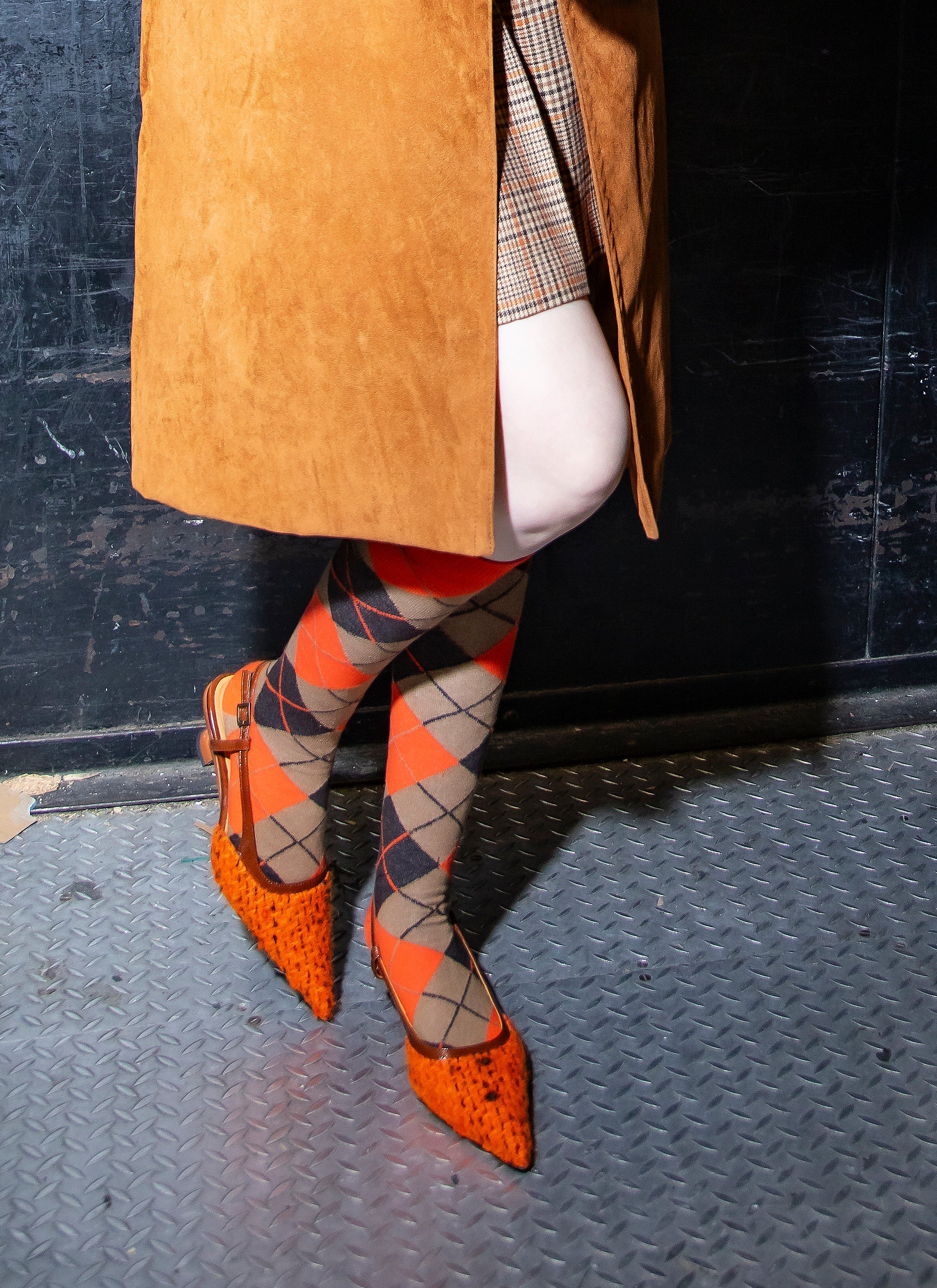 John Fluevog x Anna Sui Marmalade Tweed Slingback - Image 7