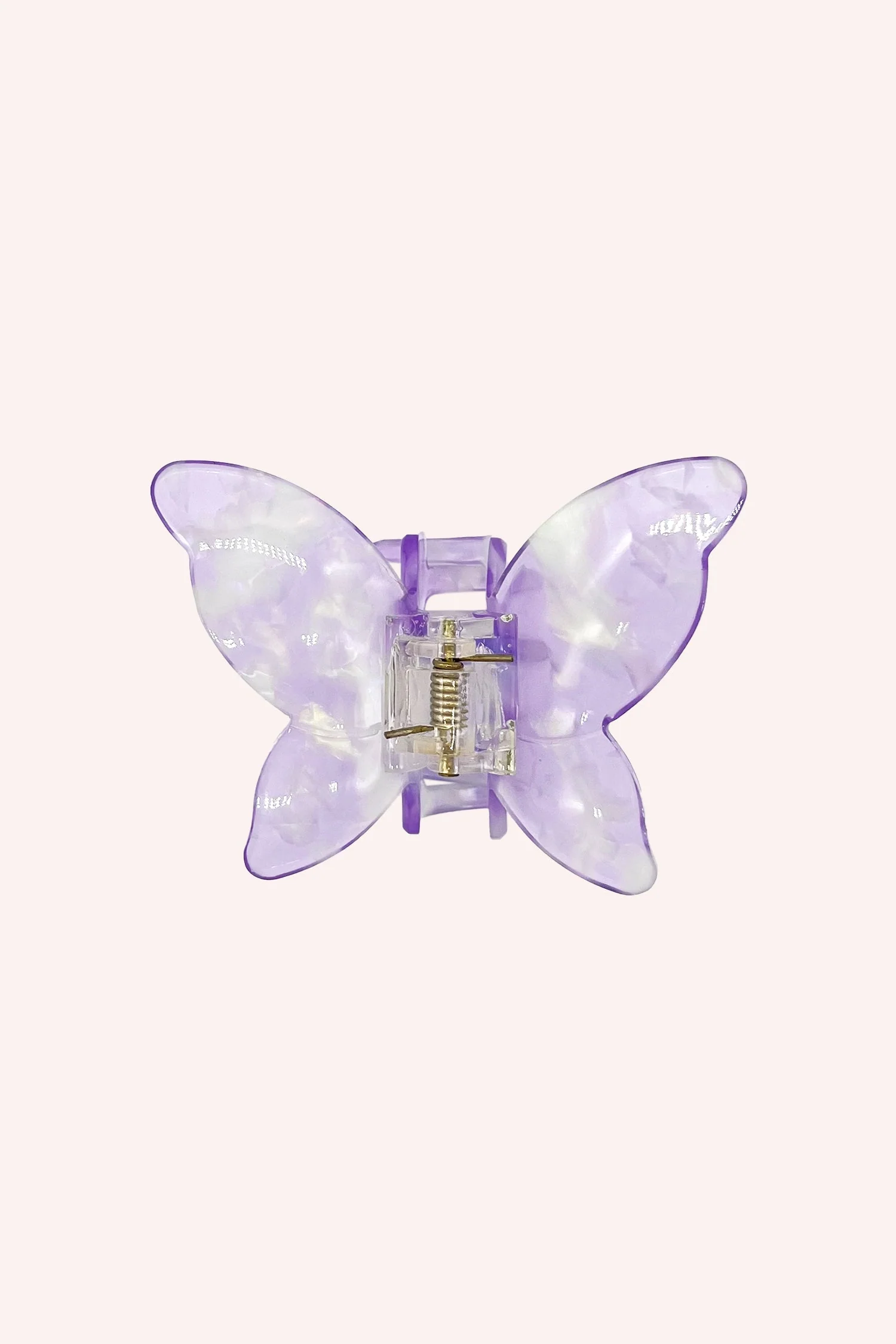 Large Gemstone Butterfly Jaw Clip - Lavender