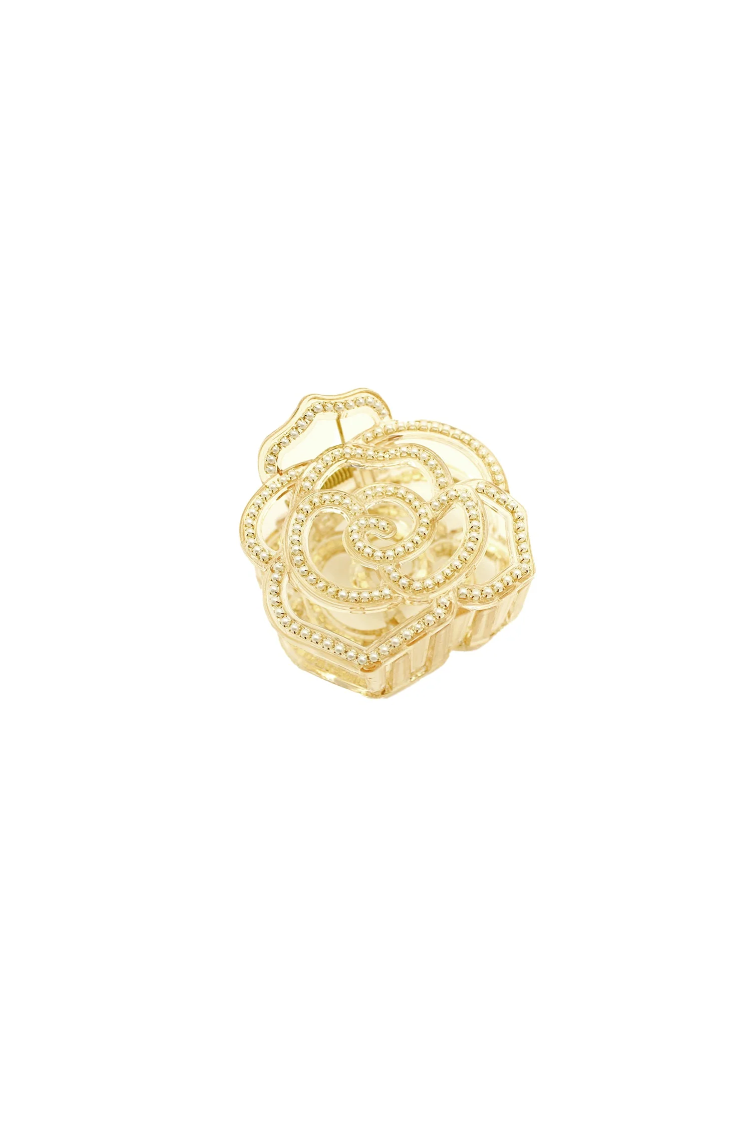 Large Vera Cut Out Flower Jaw Clip - Ivory