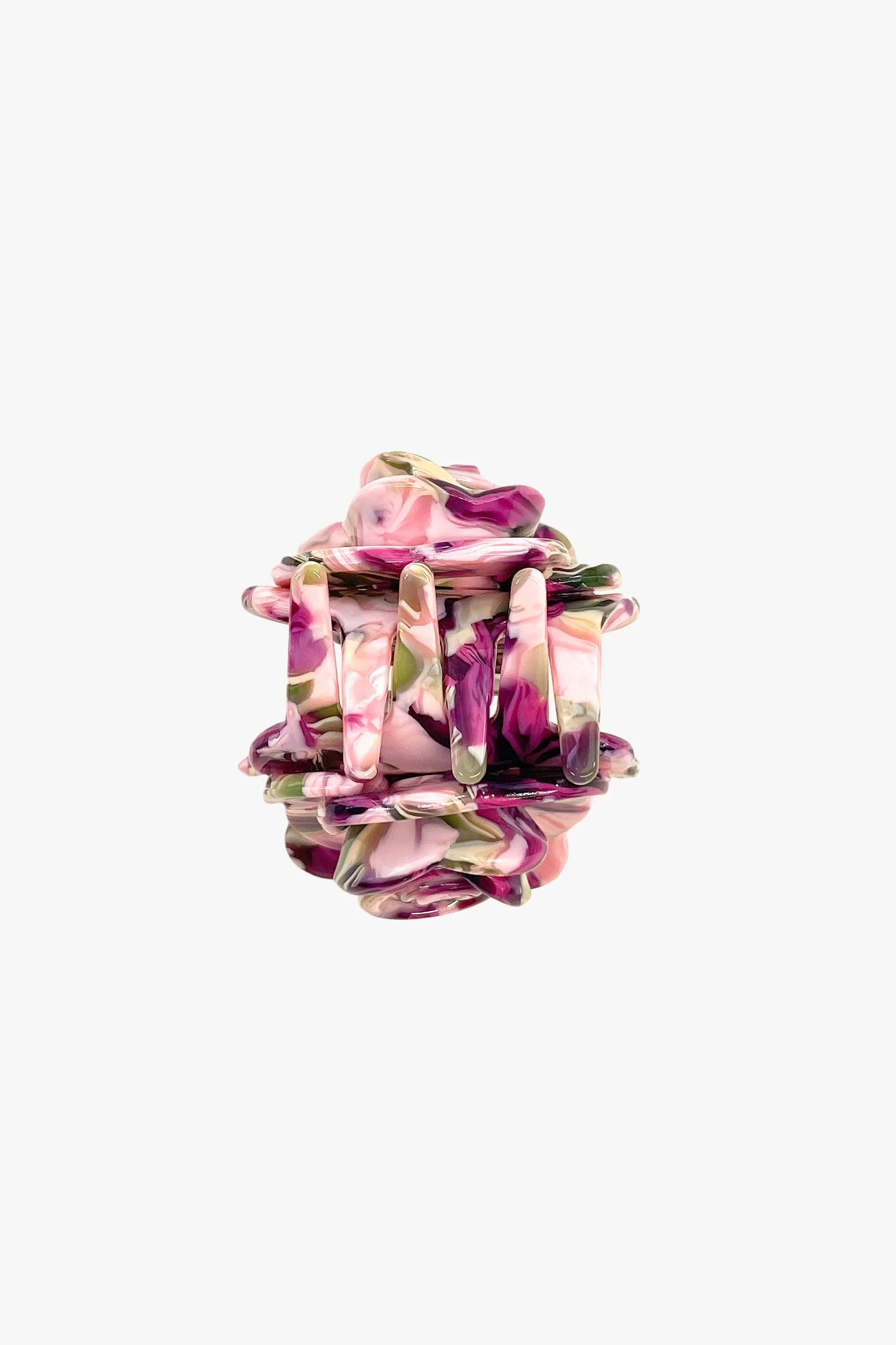 Layered Rosette Hair Jaw Clip - Multi Color - Image 2