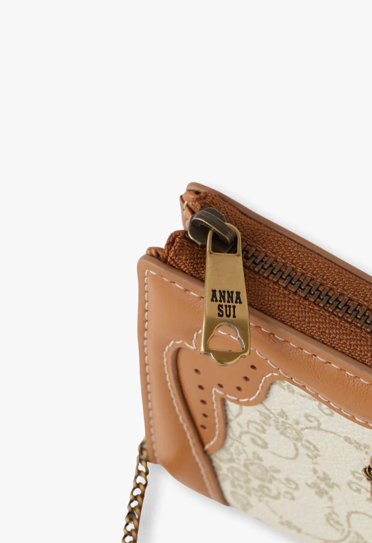 Lacey Roses Small Wallet - Beige - Image 4