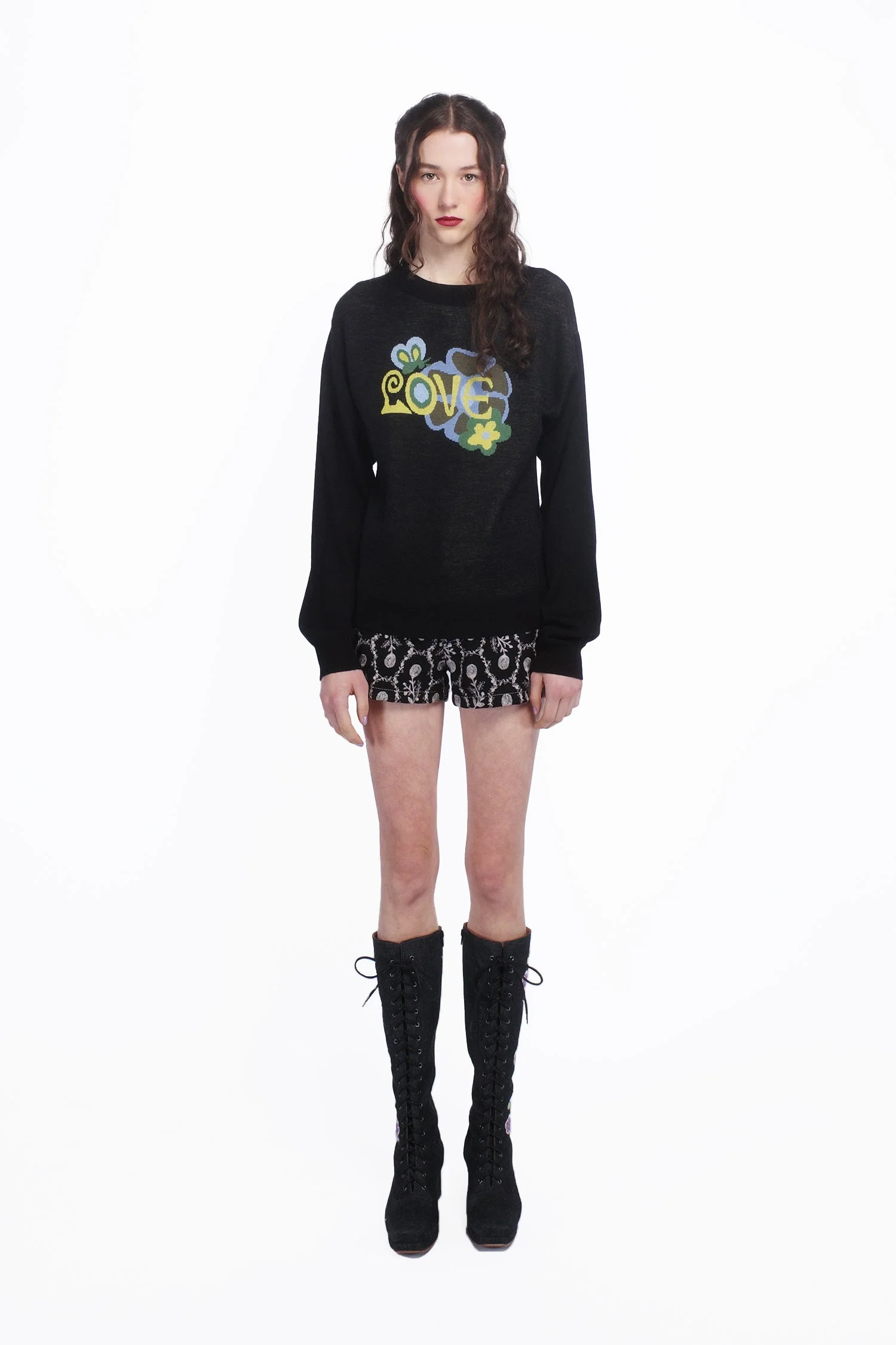 Knitwear Love Sweater Black - Image 2