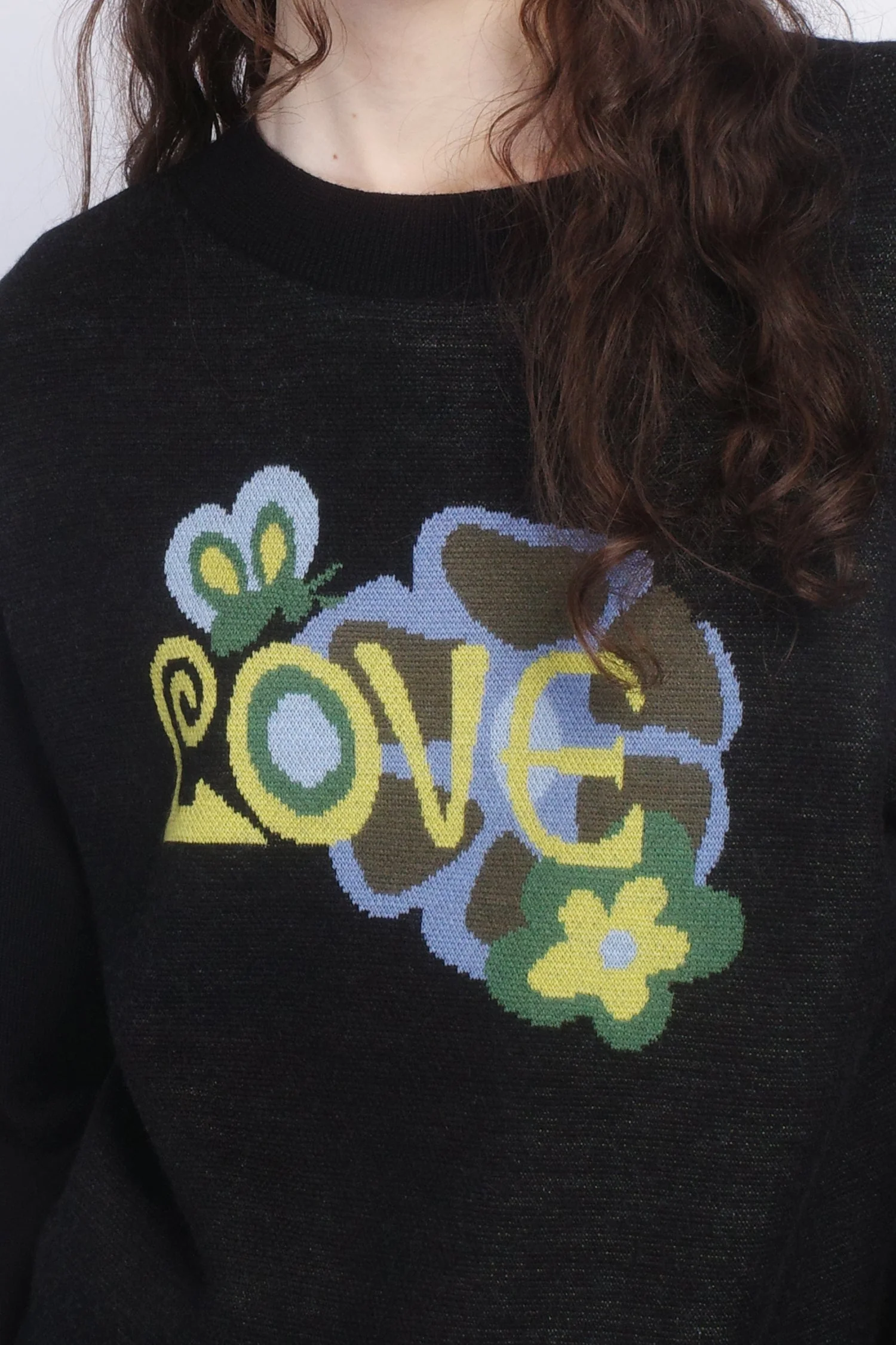 Knitwear Love Sweater Black - Image 6