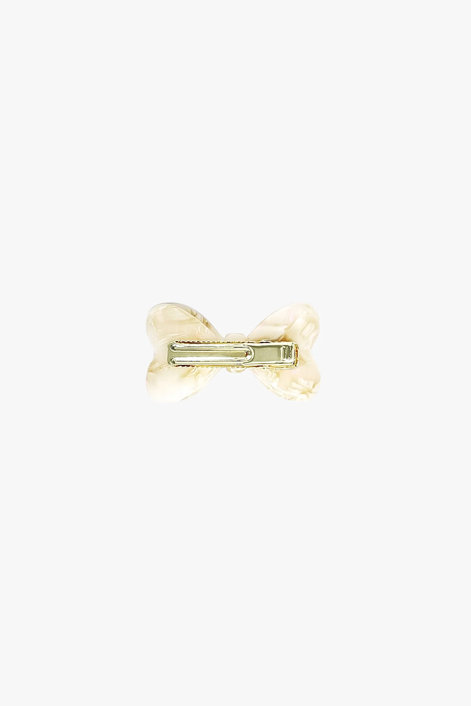 Love Puff Bow Side Clamp- Ivory - Image 3