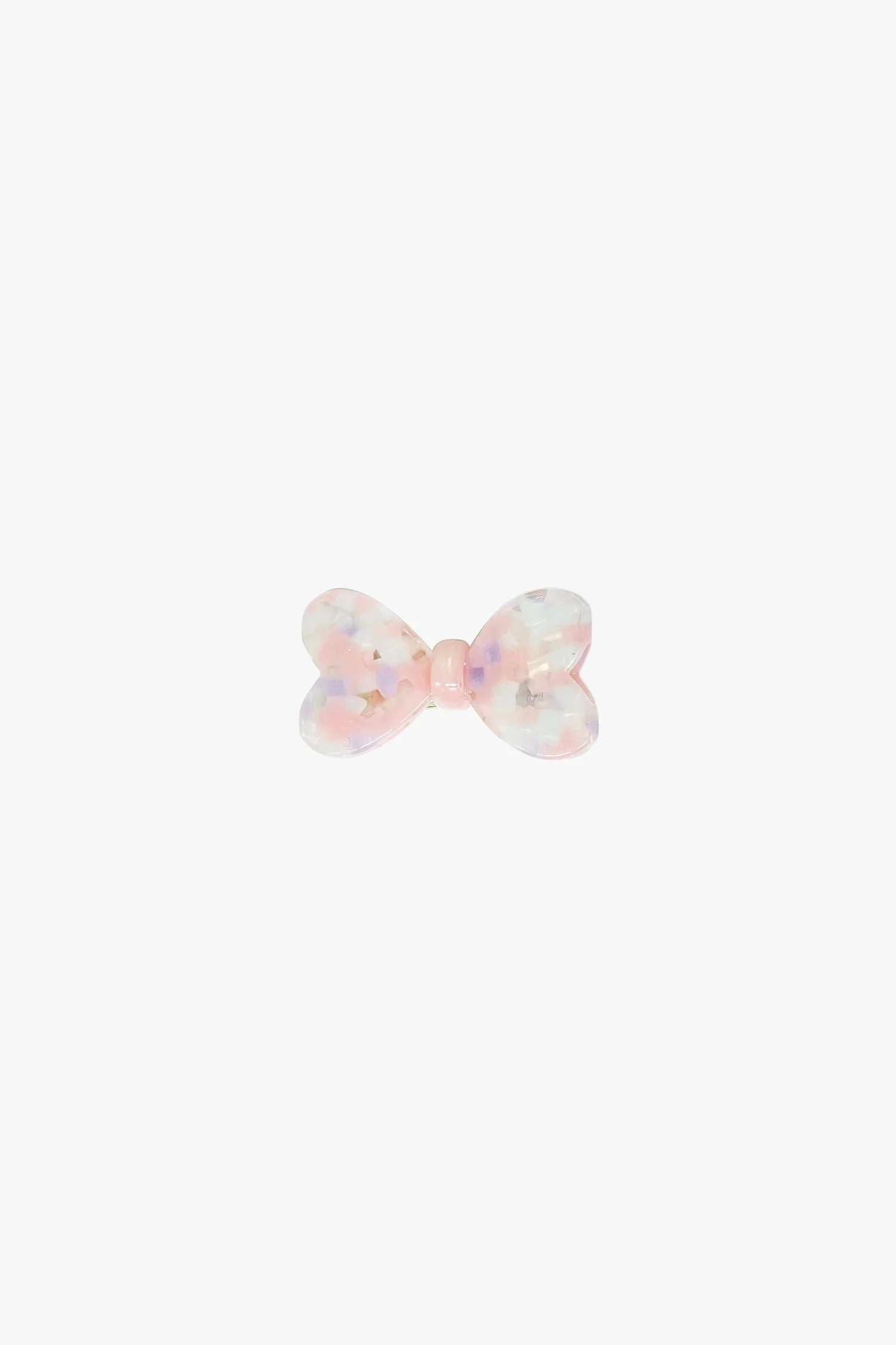 Love Puff Bow Side Clamp - Pastel Mix