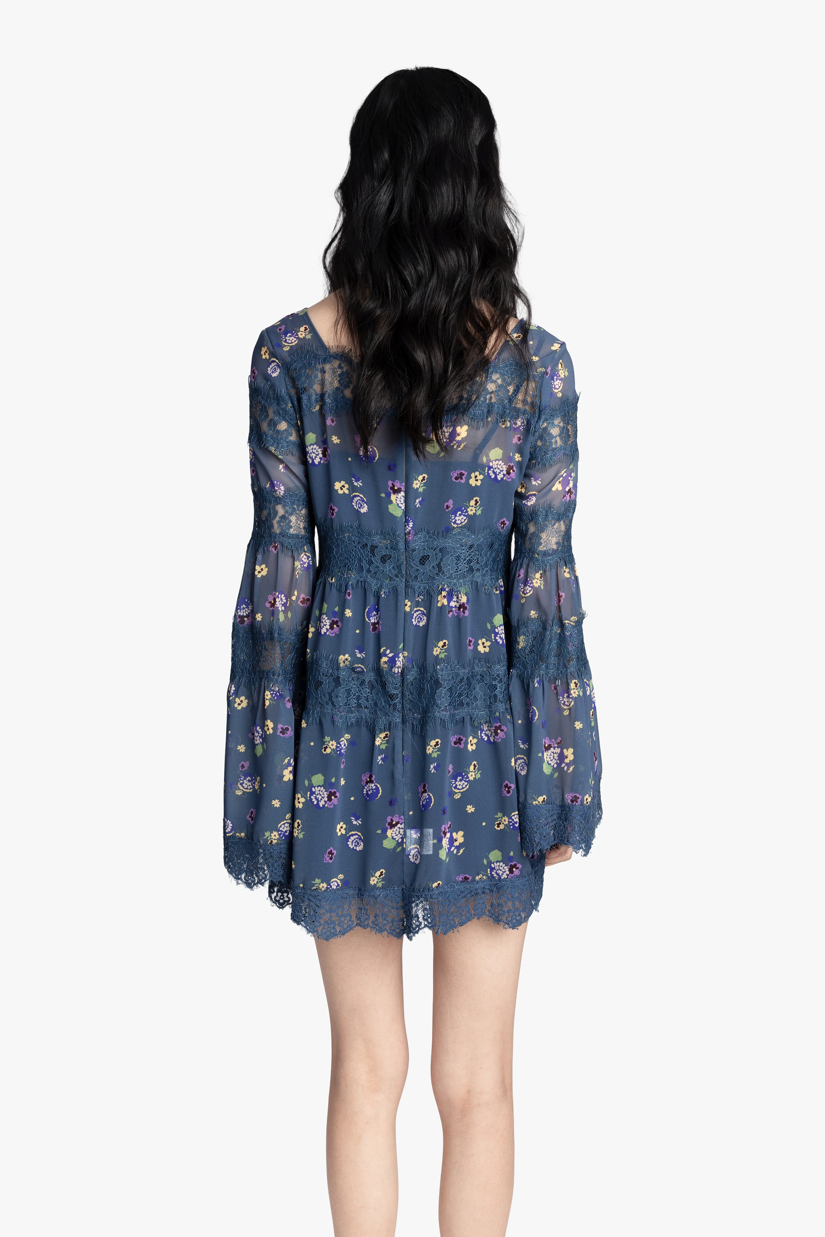 Night Blooming Chiffon Dress - Image 5