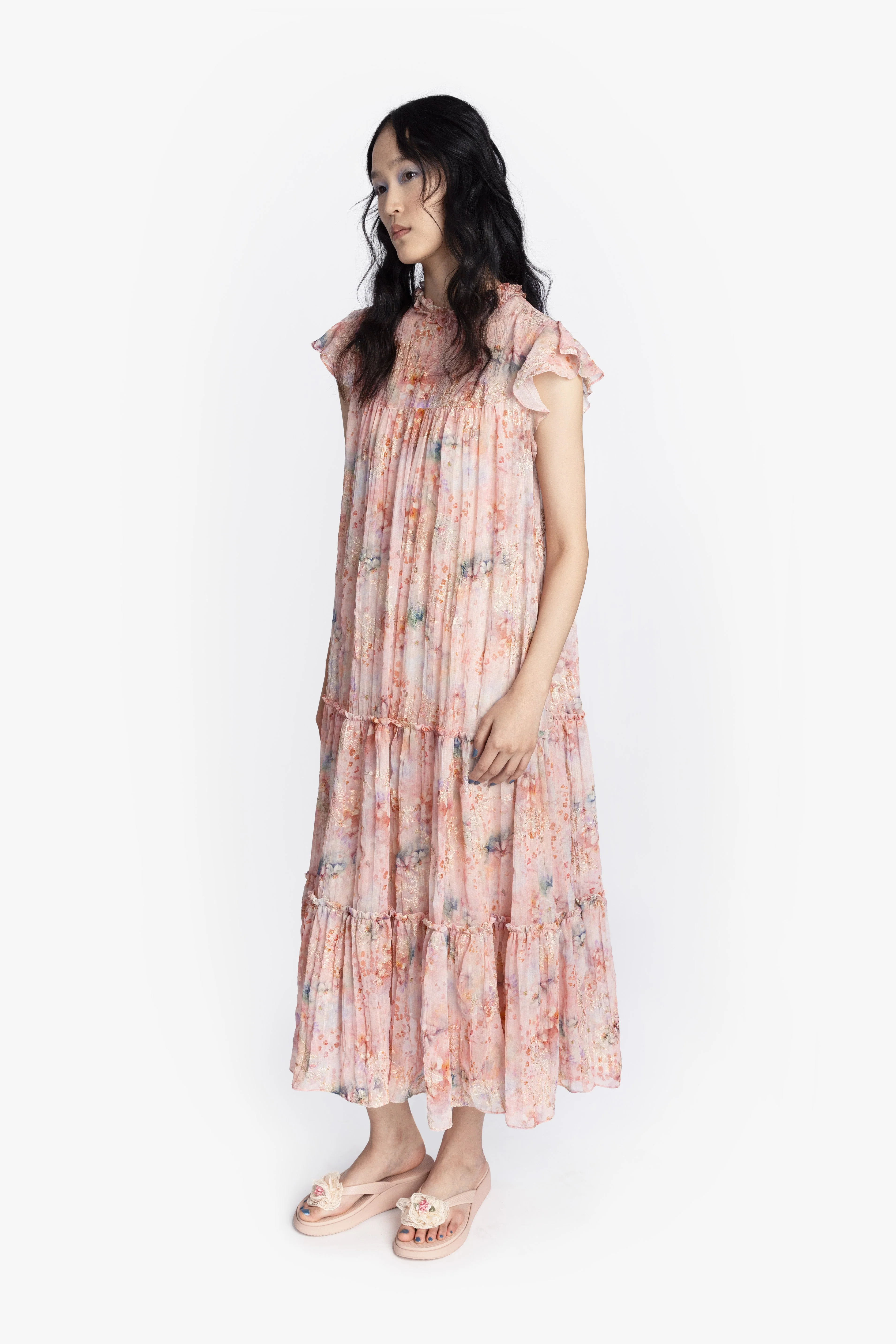 Oasis Blooms Tiered Maxi Dress - Image 3