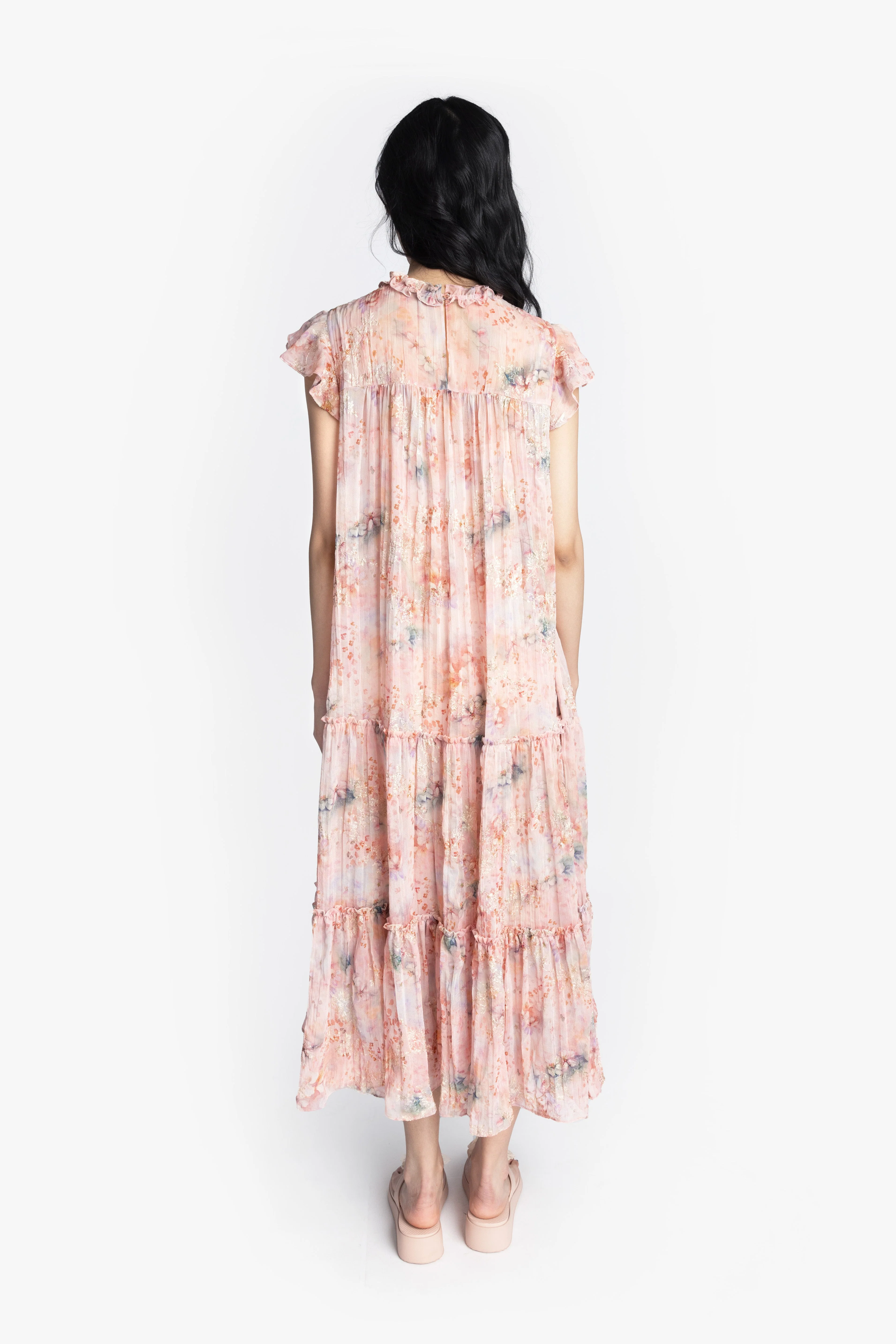 Oasis Blooms Tiered Maxi Dress - Image 4
