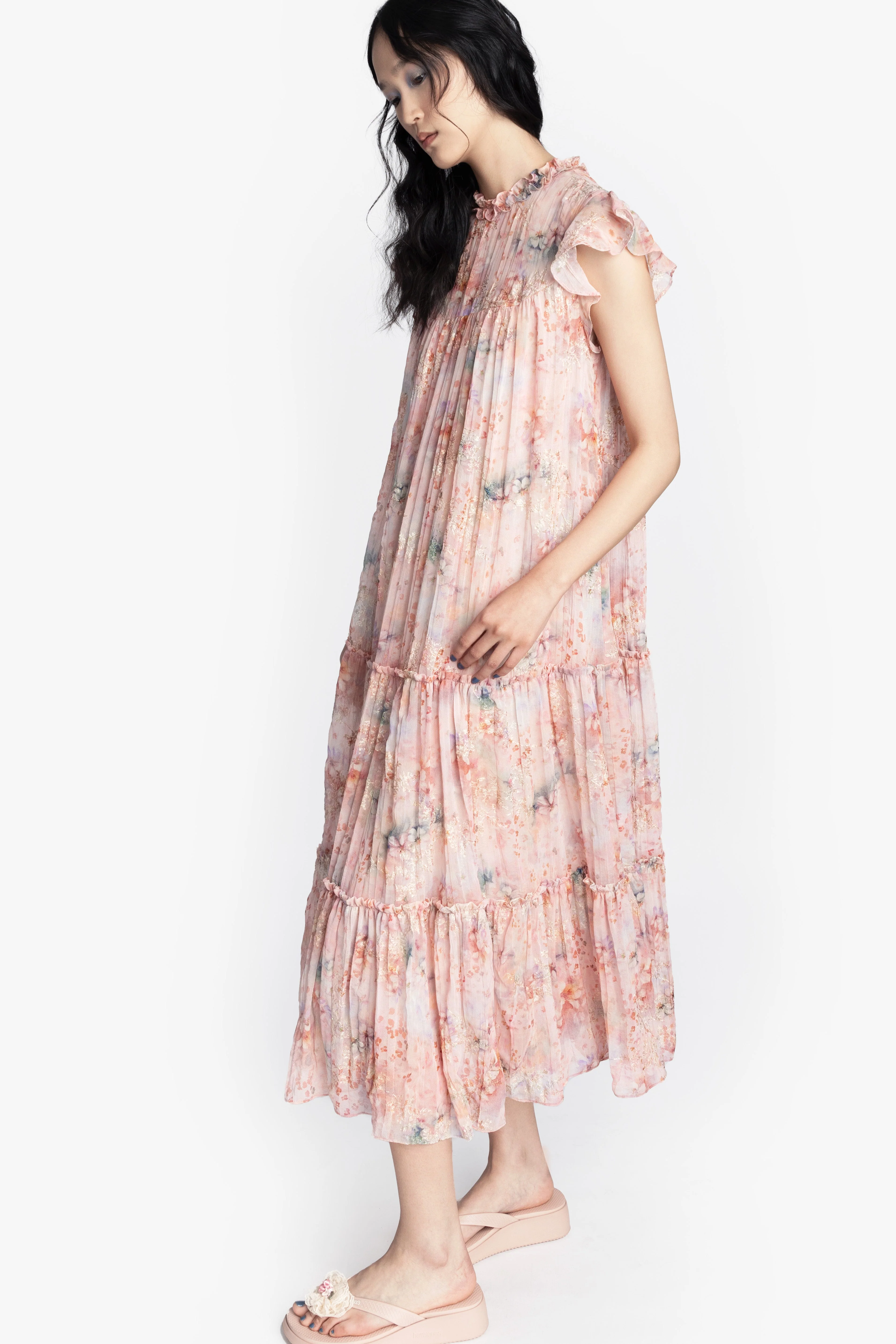 Oasis Blooms Tiered Maxi Dress - Image 9