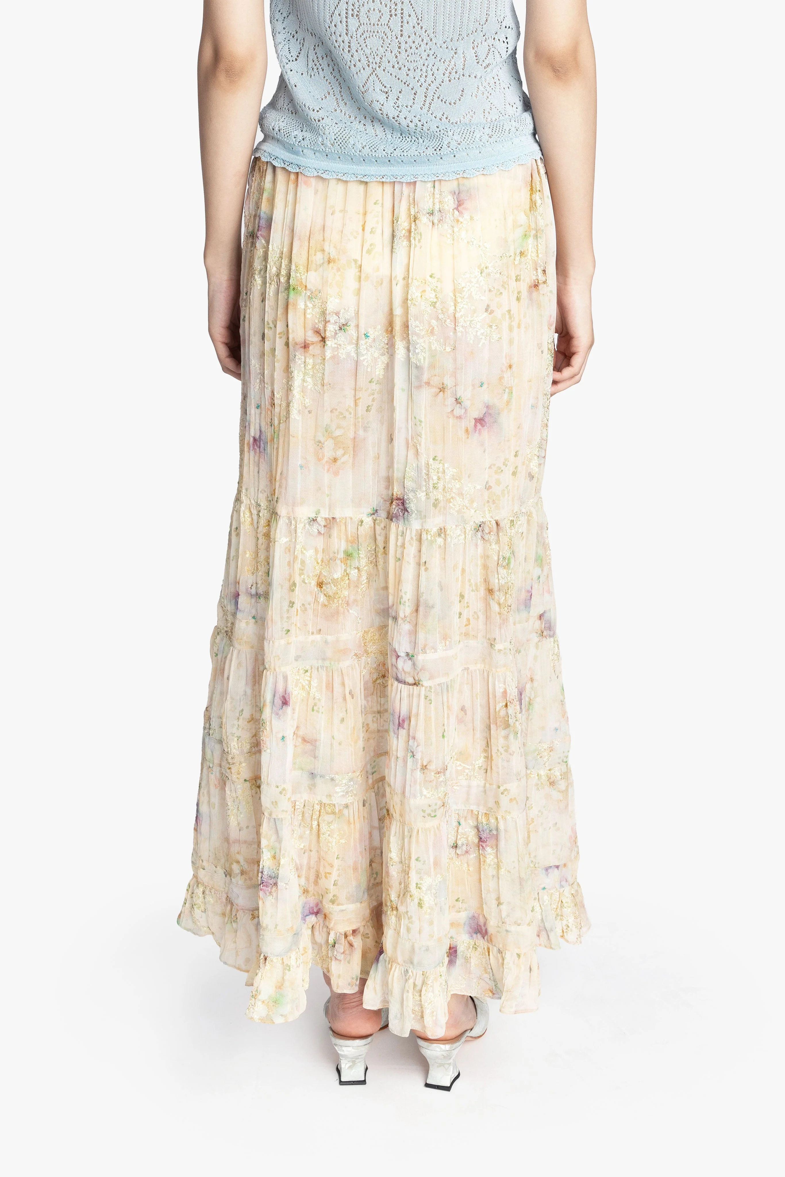 Oasis Blooms Tiered Skirt - Image 4