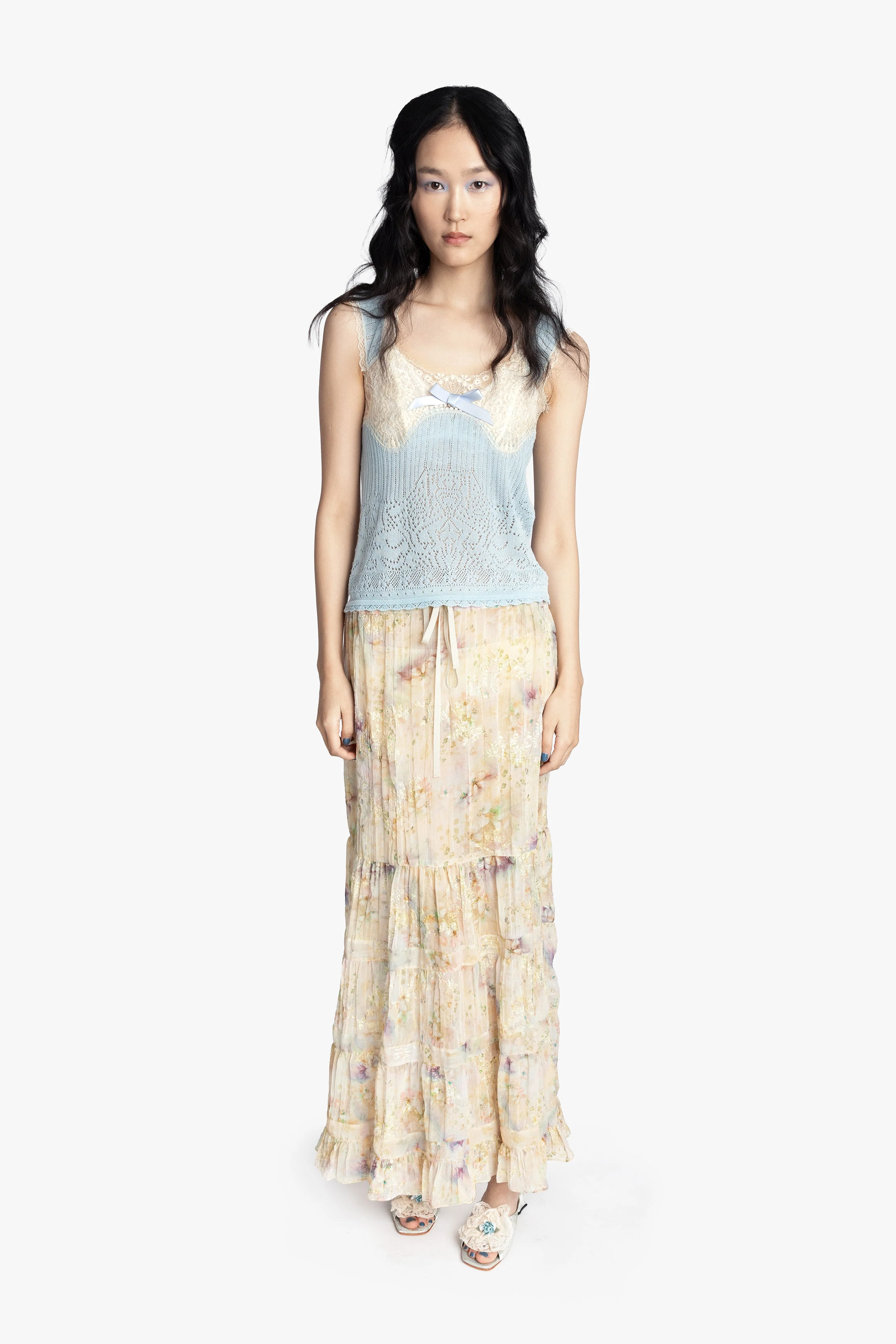 Oasis Blooms Tiered Skirt - Image 5