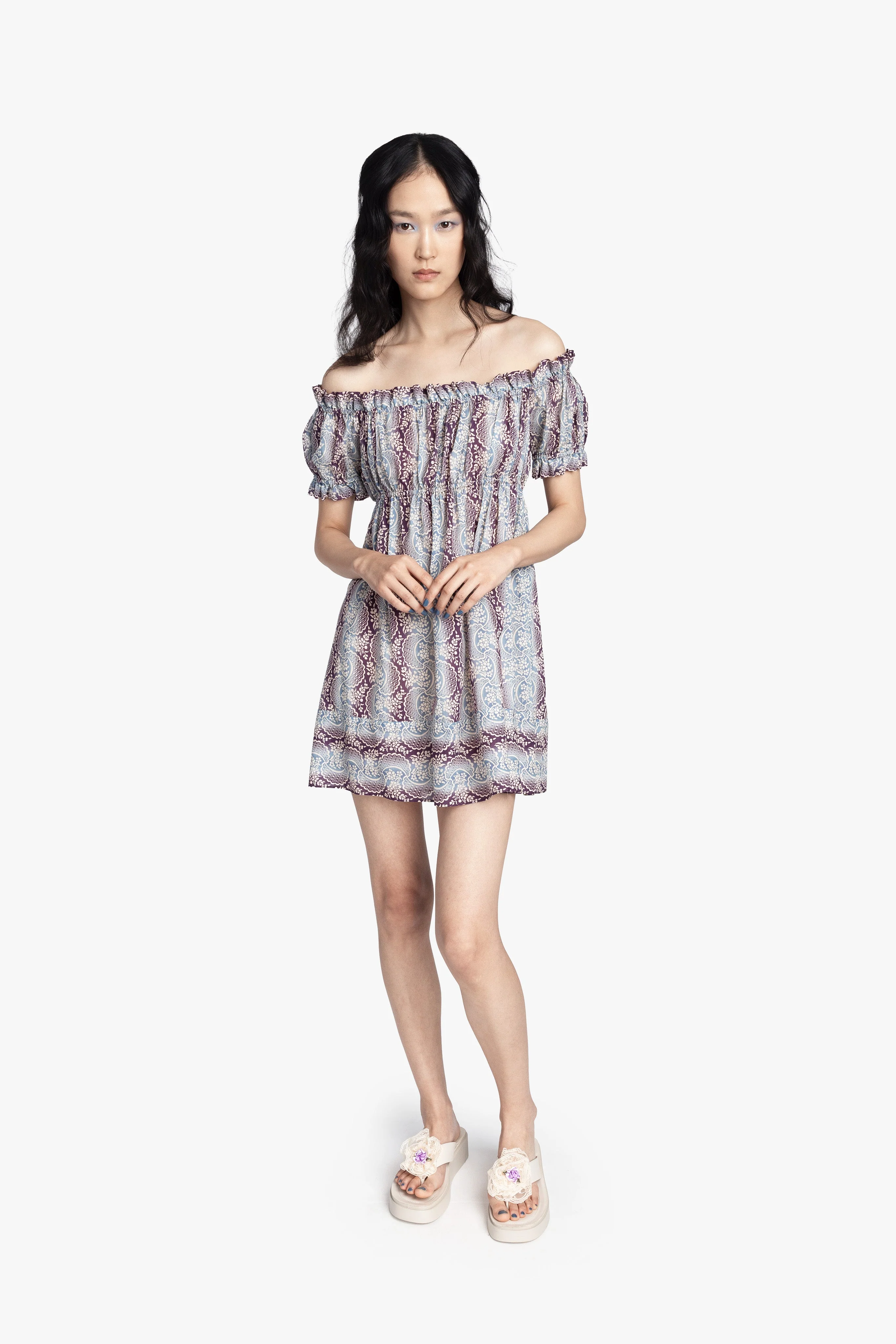 Ombre Ribbons Cotton Dress - Image 5