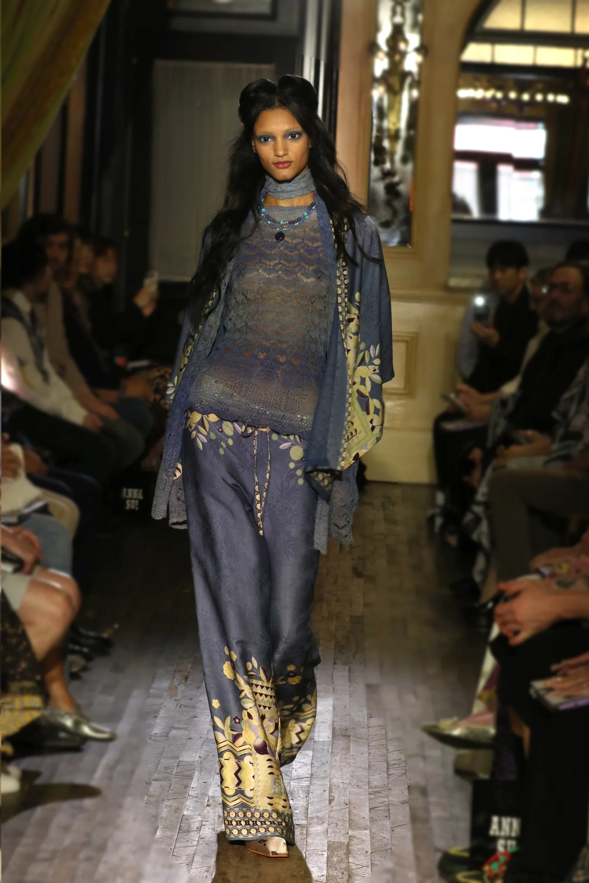 Ombre Space Dye Crochet Scarf - Twilight - Image 5