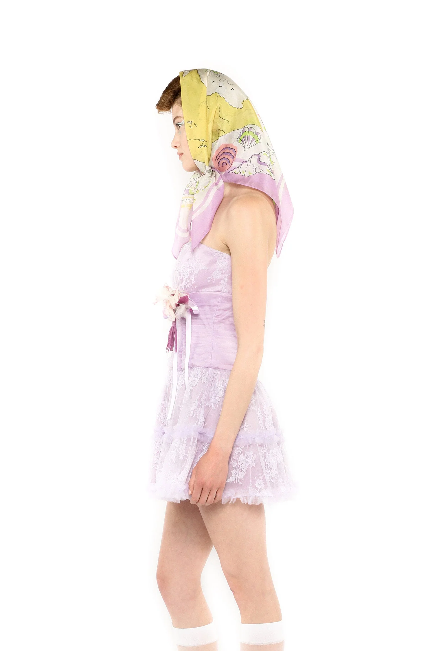 Party Girl Strapless Tulle and Lace Dress - Image 3