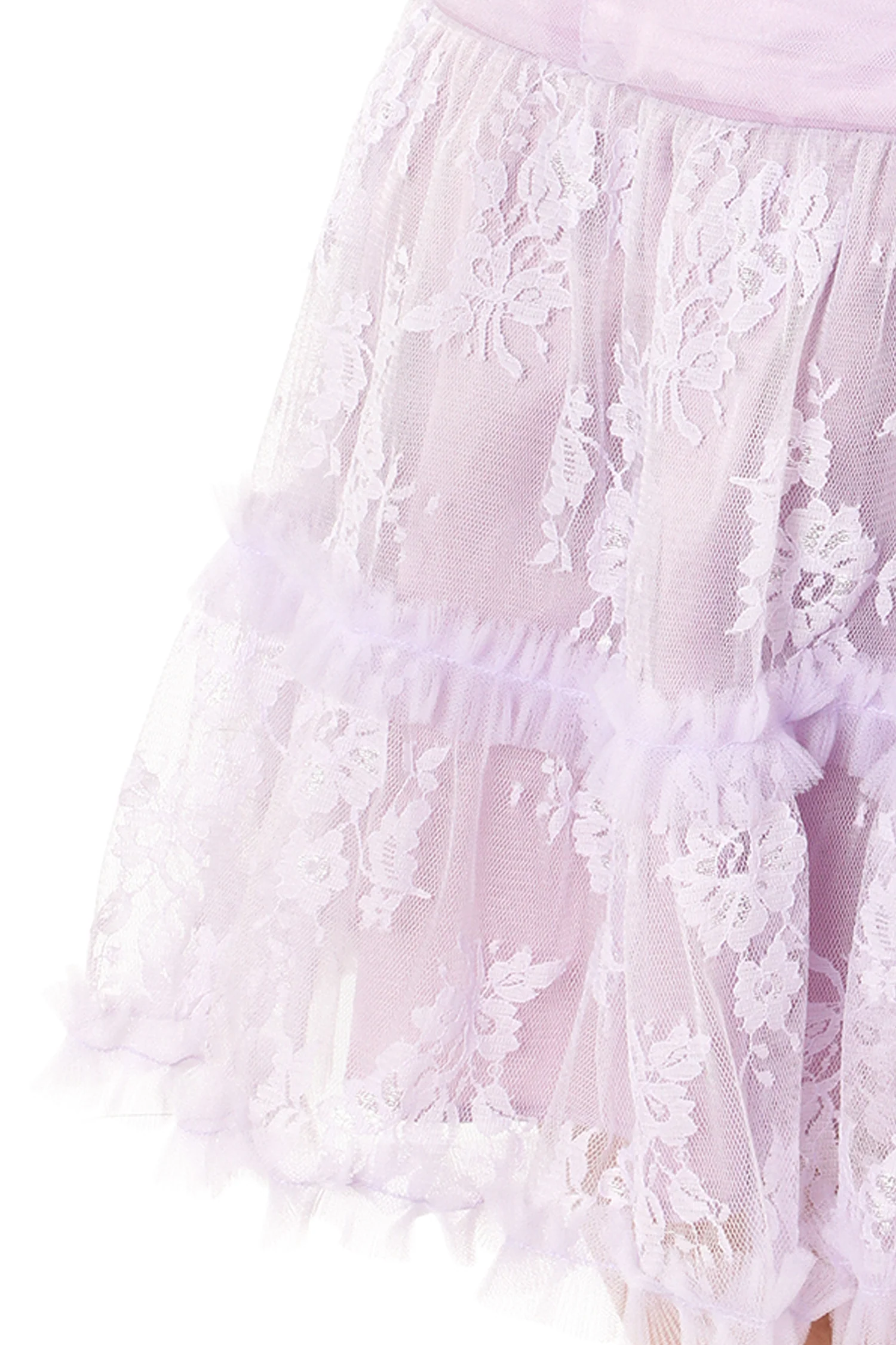 Party Girl Strapless Tulle and Lace Dress - Image 6