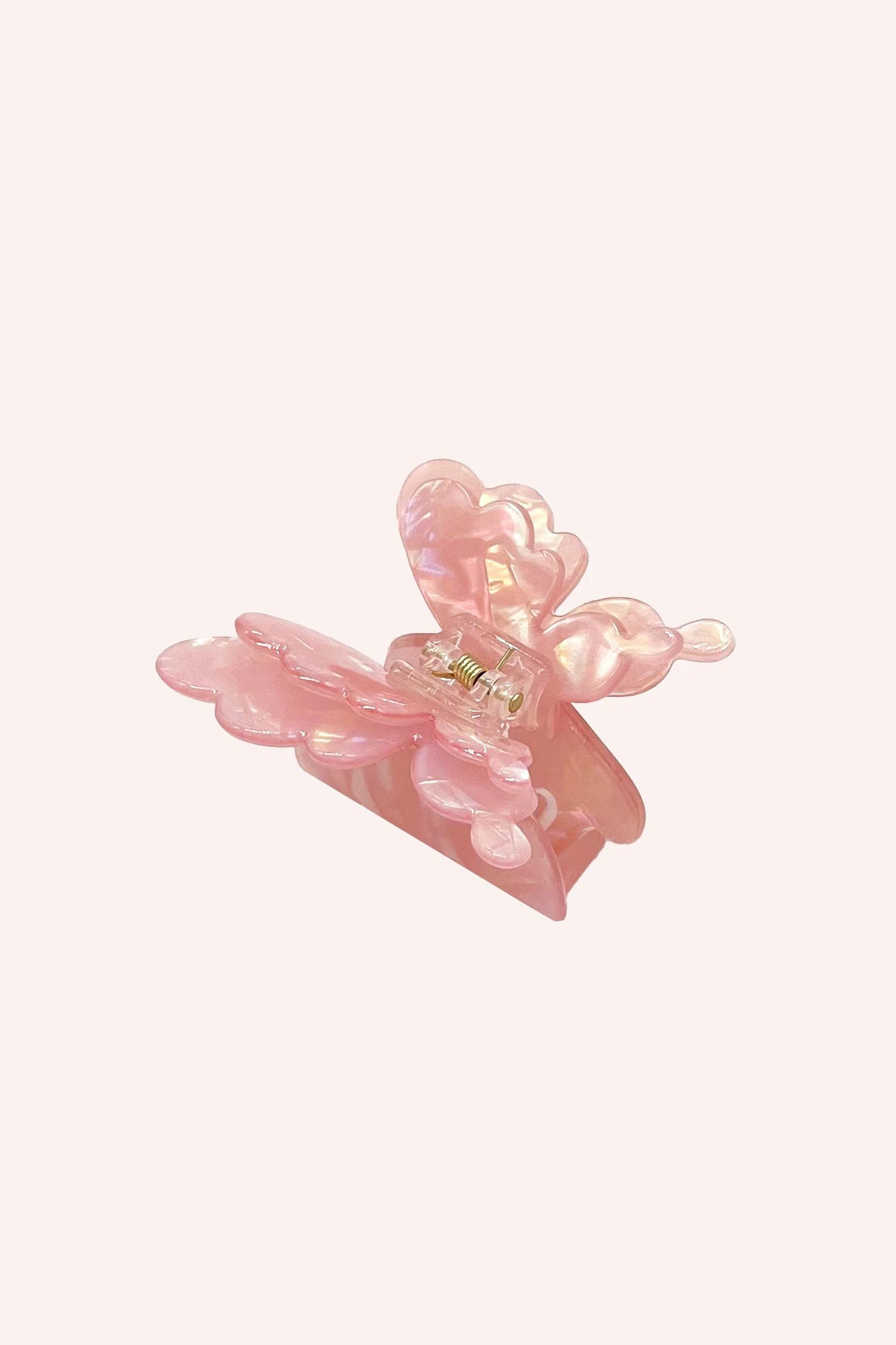 Pastel Iridescent Butterfly Jaw Clip Pink - Image 2