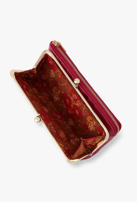 Peacock Embossed Wallet - Pink - Image 4