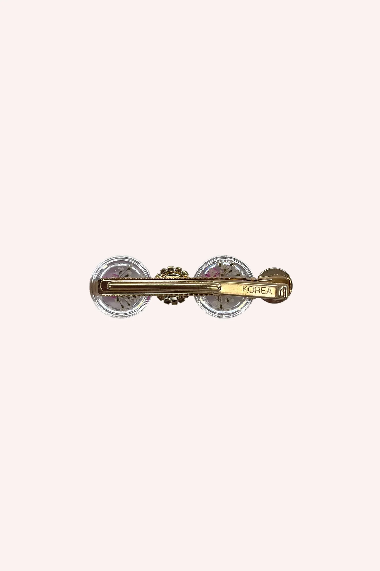 Pink Flower and Pearls Clamp Clip - Image 3