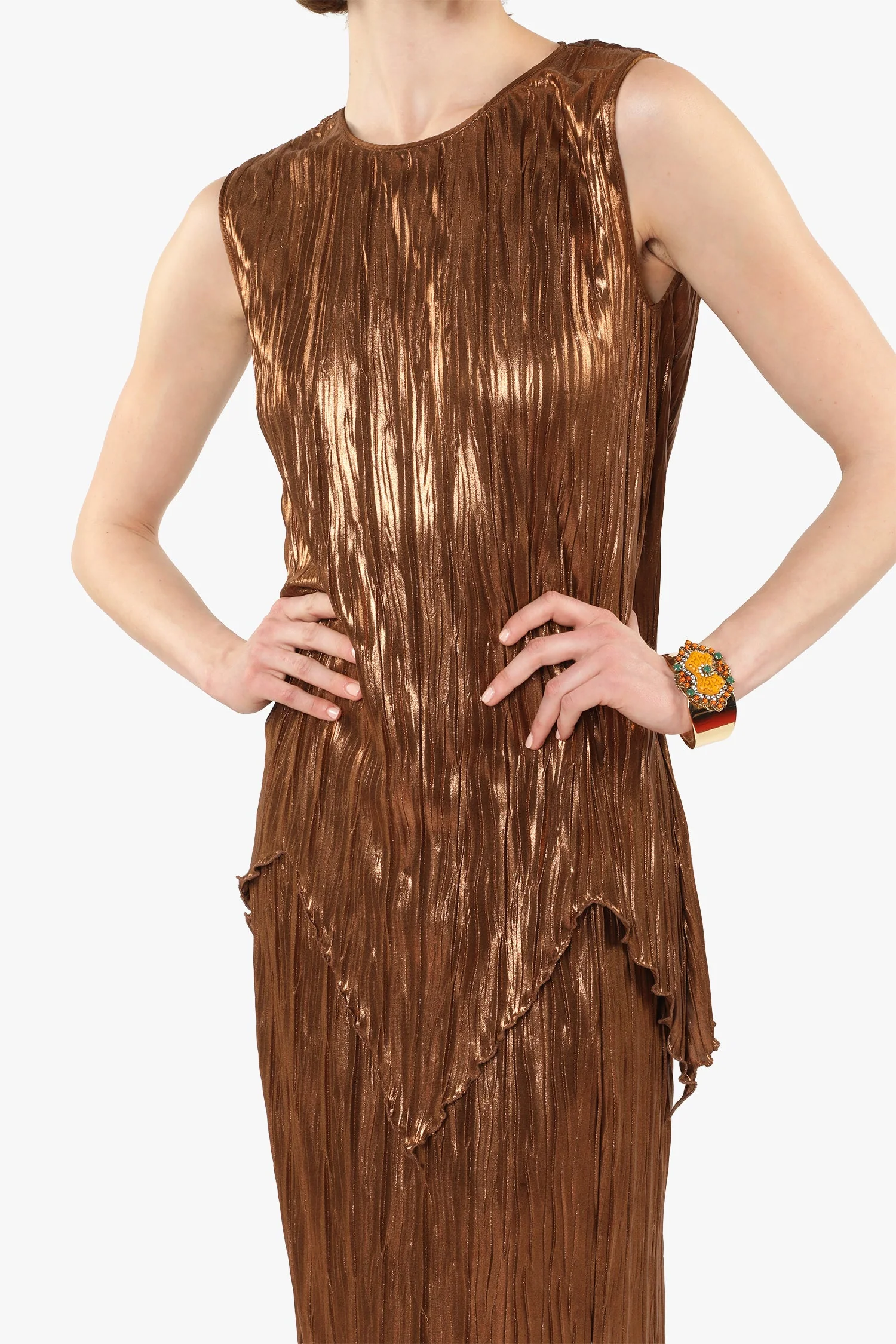 Pleats Sleeveless Top - Image 2