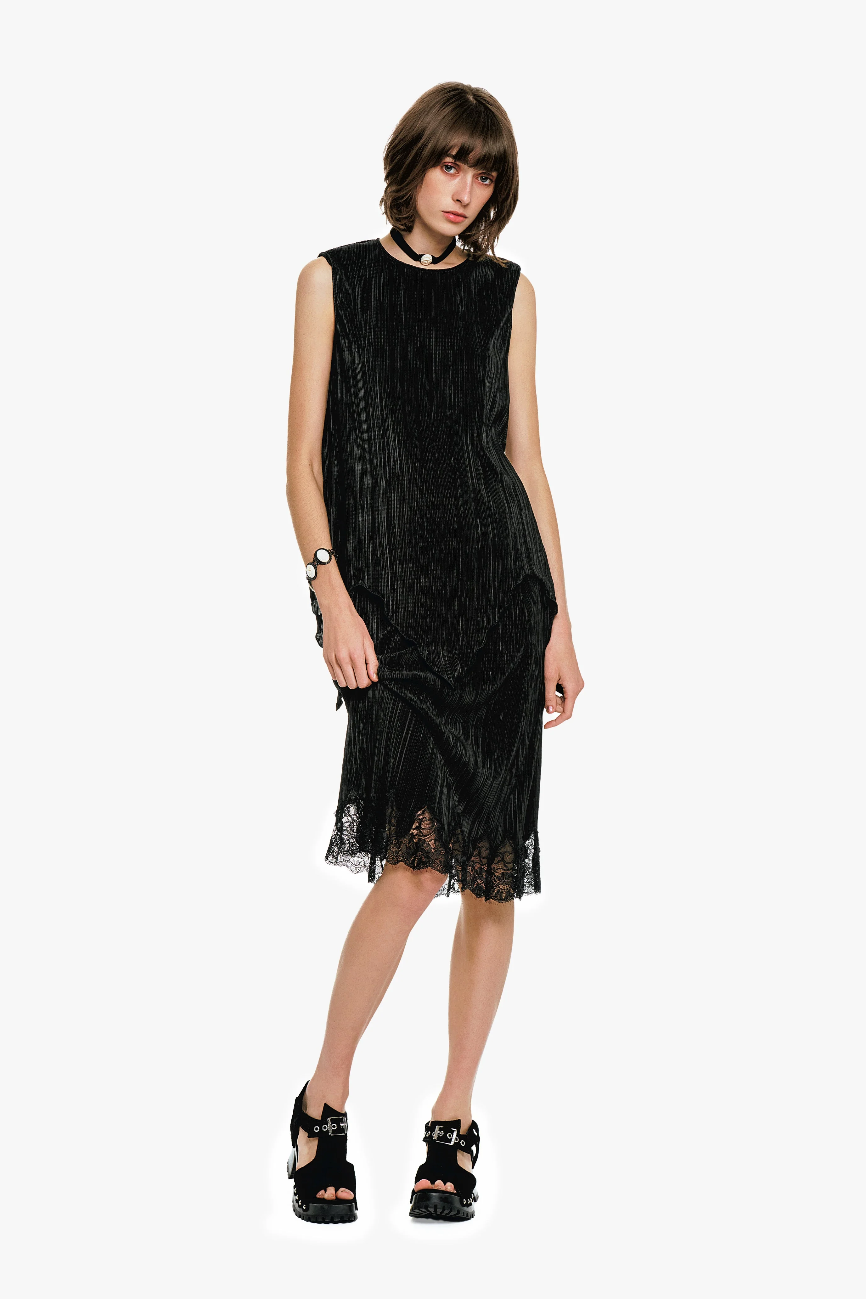 Plissé Sleeveless Top - Image 3