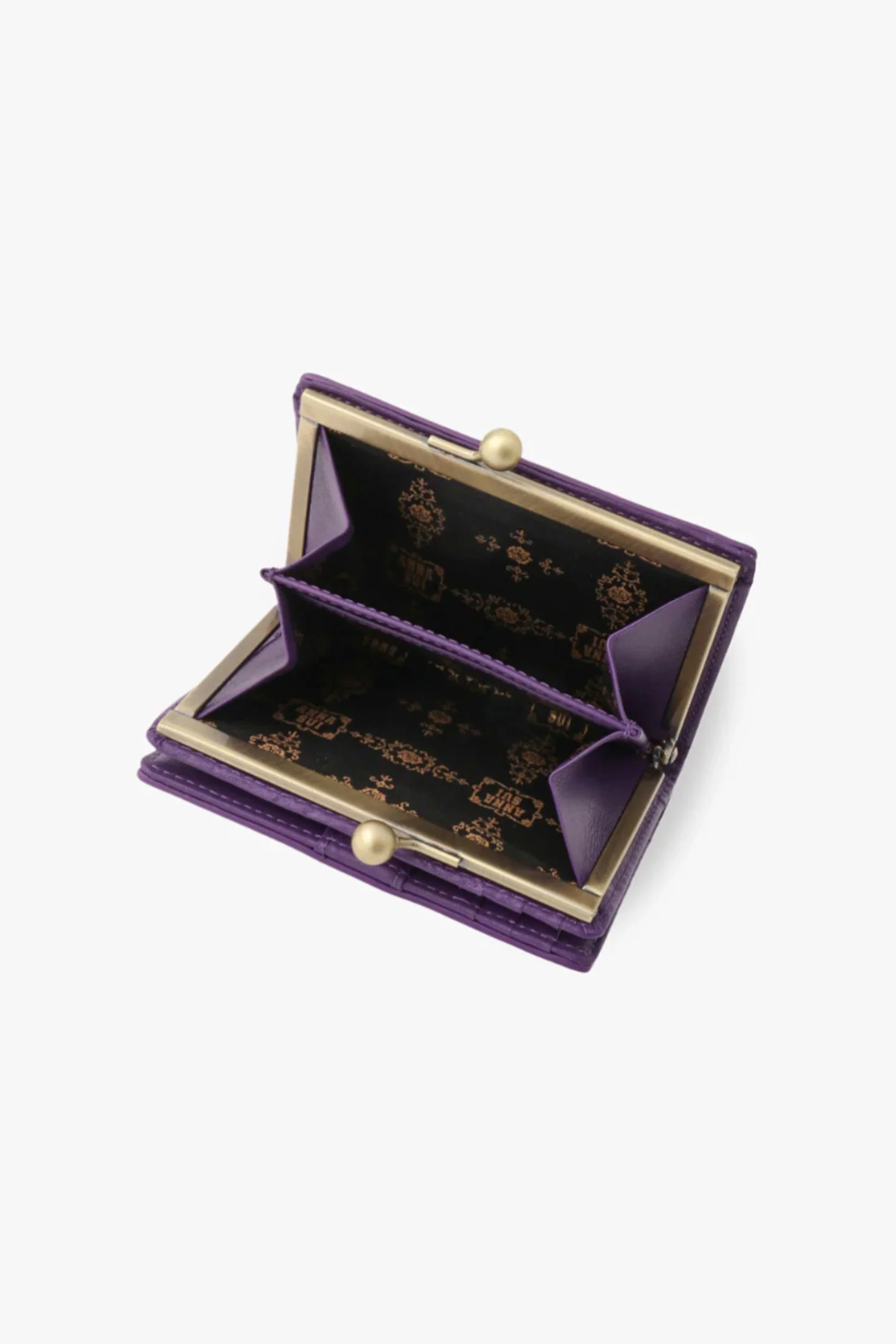 Purple Retro Button Small Wallet - Image 5